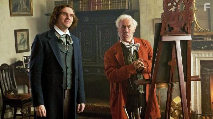 Simon Callow and Dan Stevens in The Man Who Invented Christmas (2017)