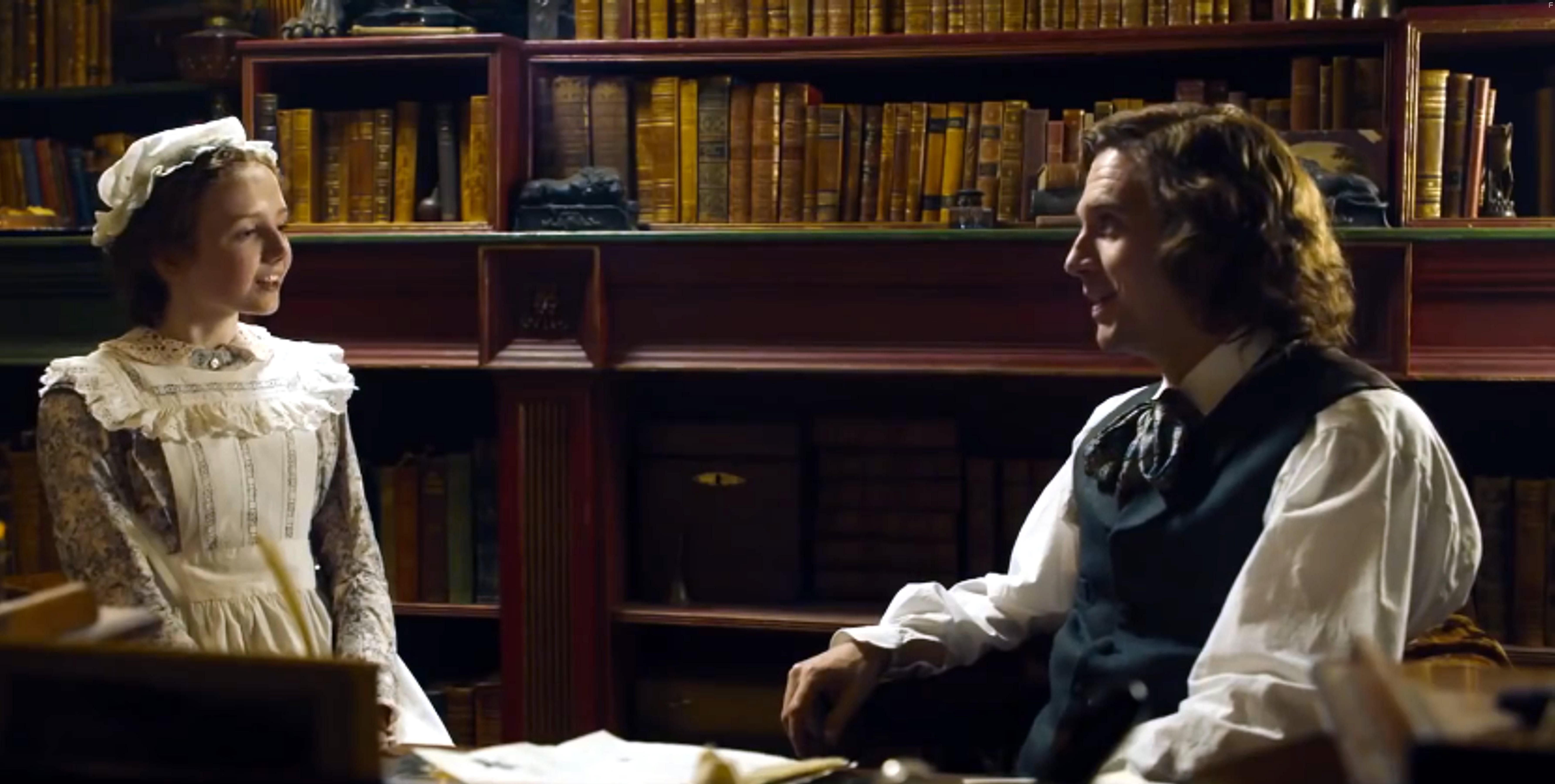 Dan Stevens and Anna Murphy in The Man Who Invented Christmas (2017)