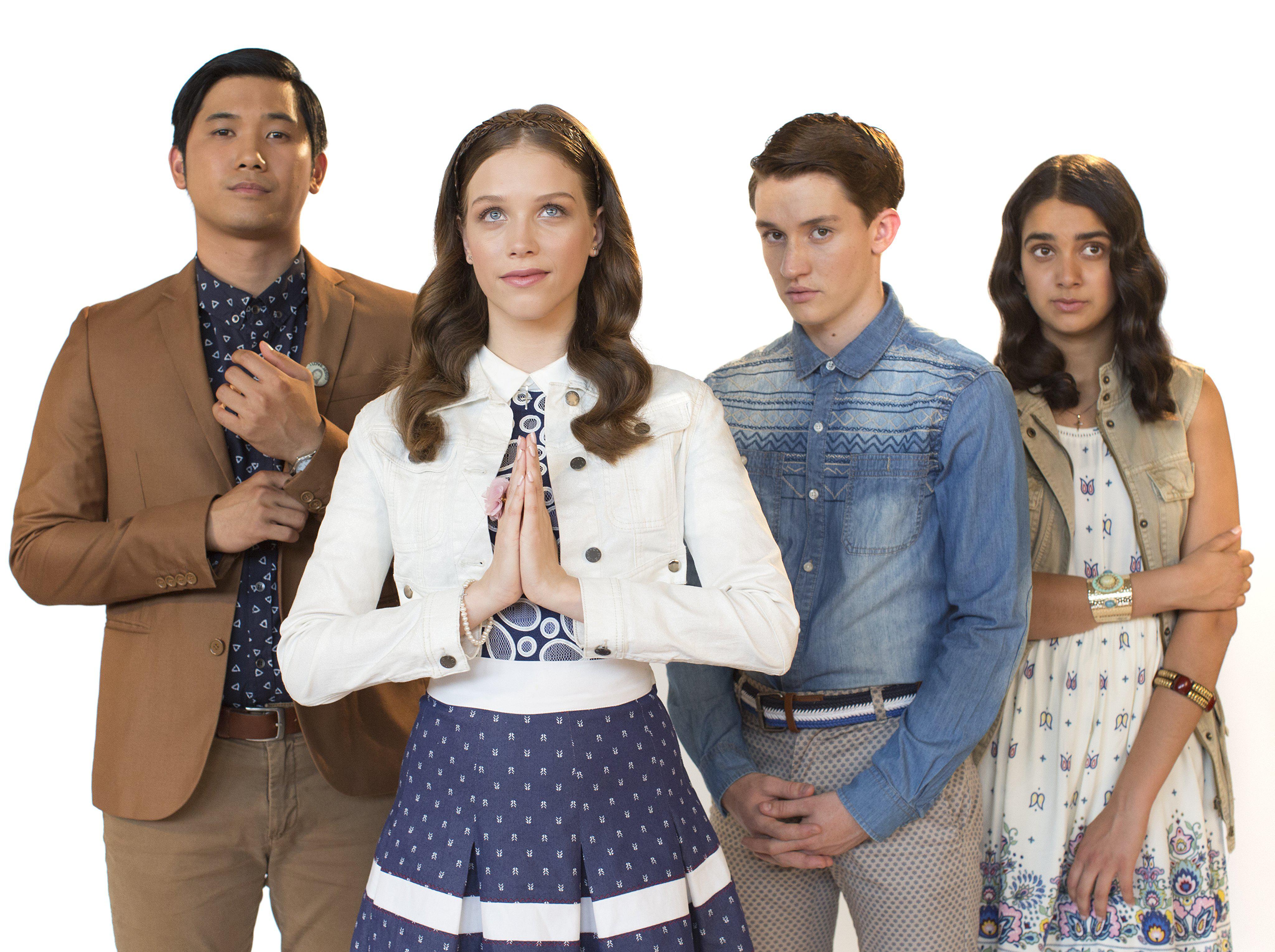 Craig Hyde-Smith, Geraldine Viswanathan, Jon Prasida, and Jordan Hare in EMO the Musical (2016)