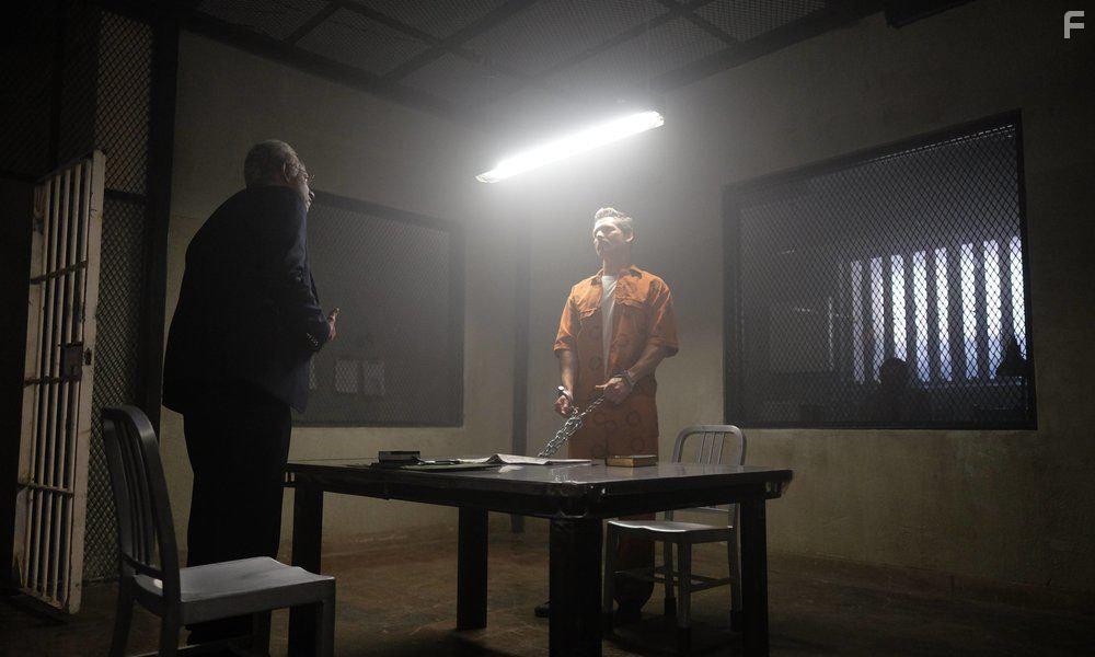 Forest Whitaker, Eric Bana, and Jeff Gum in The Forgiven (2017)