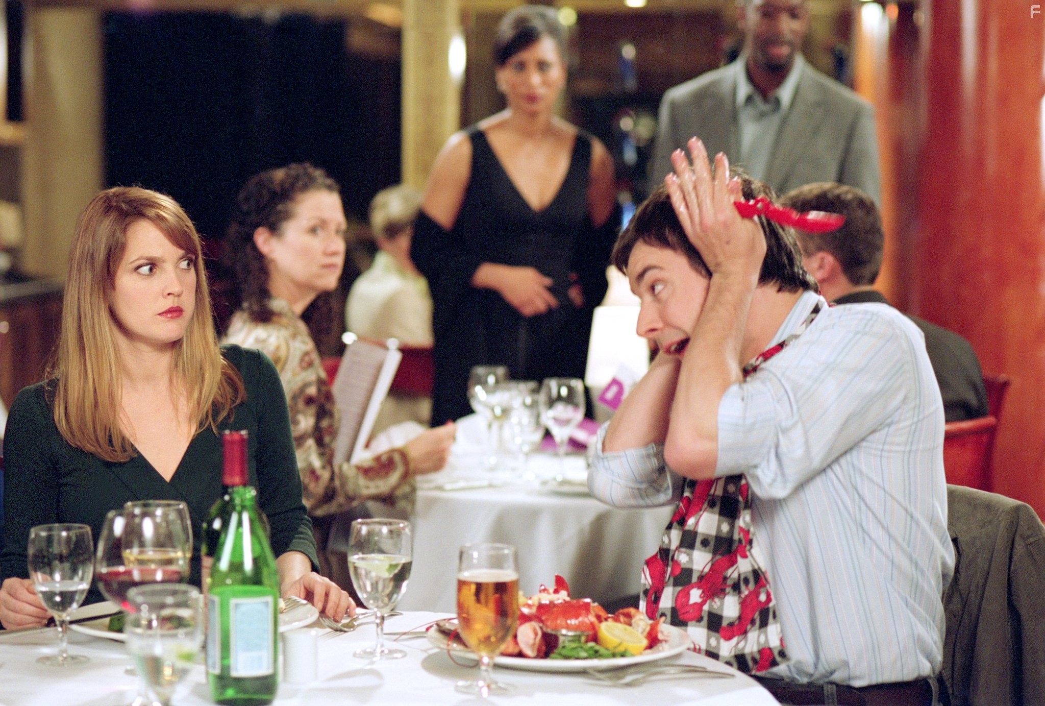 Drew Barrymore and Jimmy Fallon in Бейсбольная лихорадка (2005)