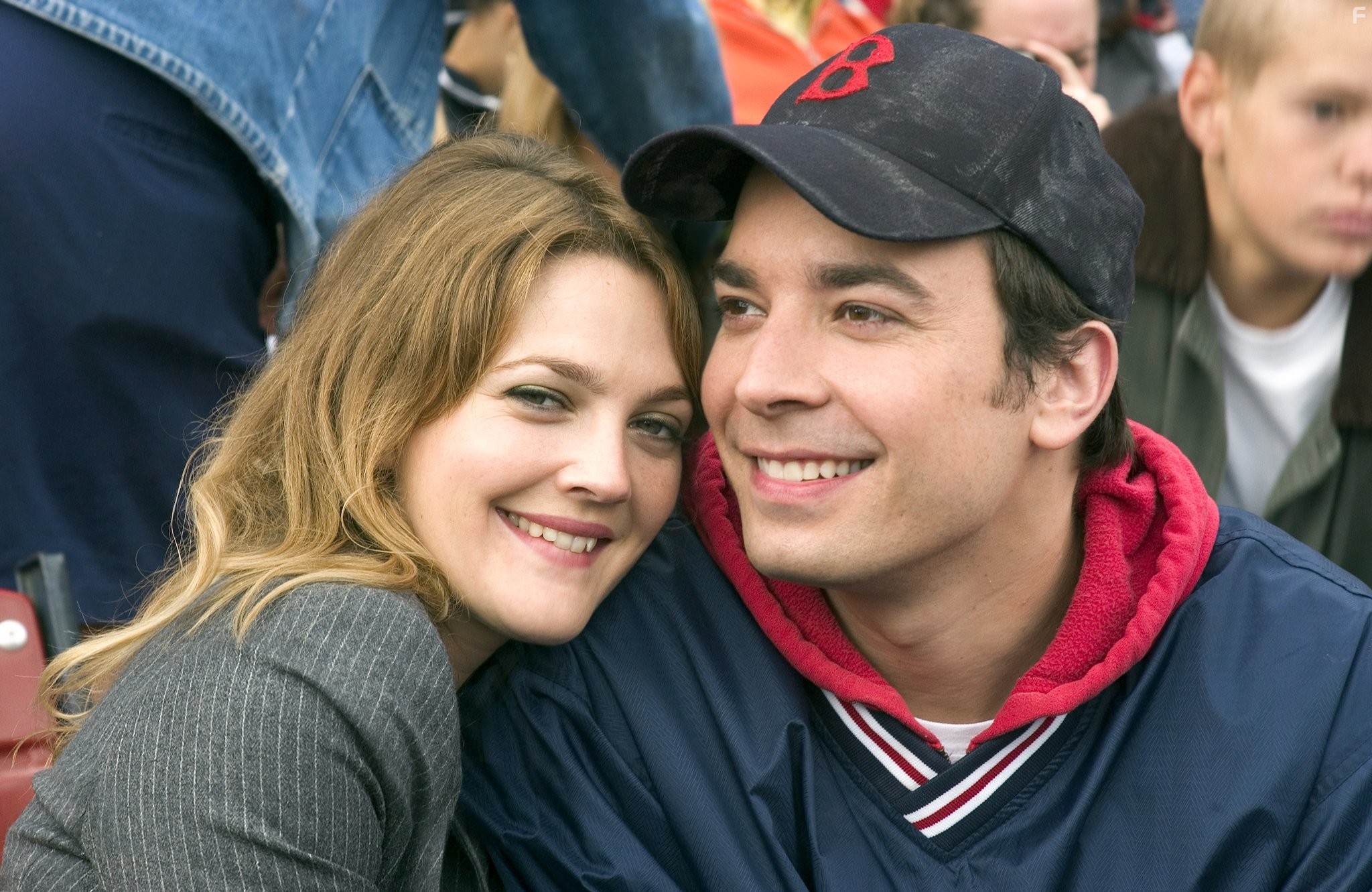 Drew Barrymore and Jimmy Fallon in Бейсбольная лихорадка (2005)