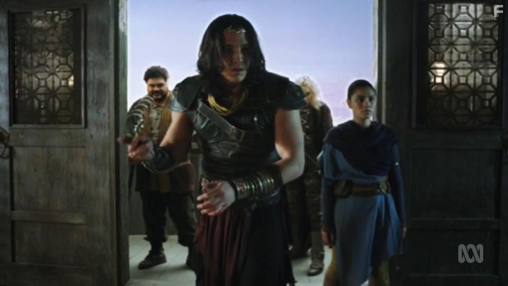 Josh Thomson, Luciane Buchanan, Chai Hansen, and Emilie Cocquerel in The New Legends of Monkey (2018)