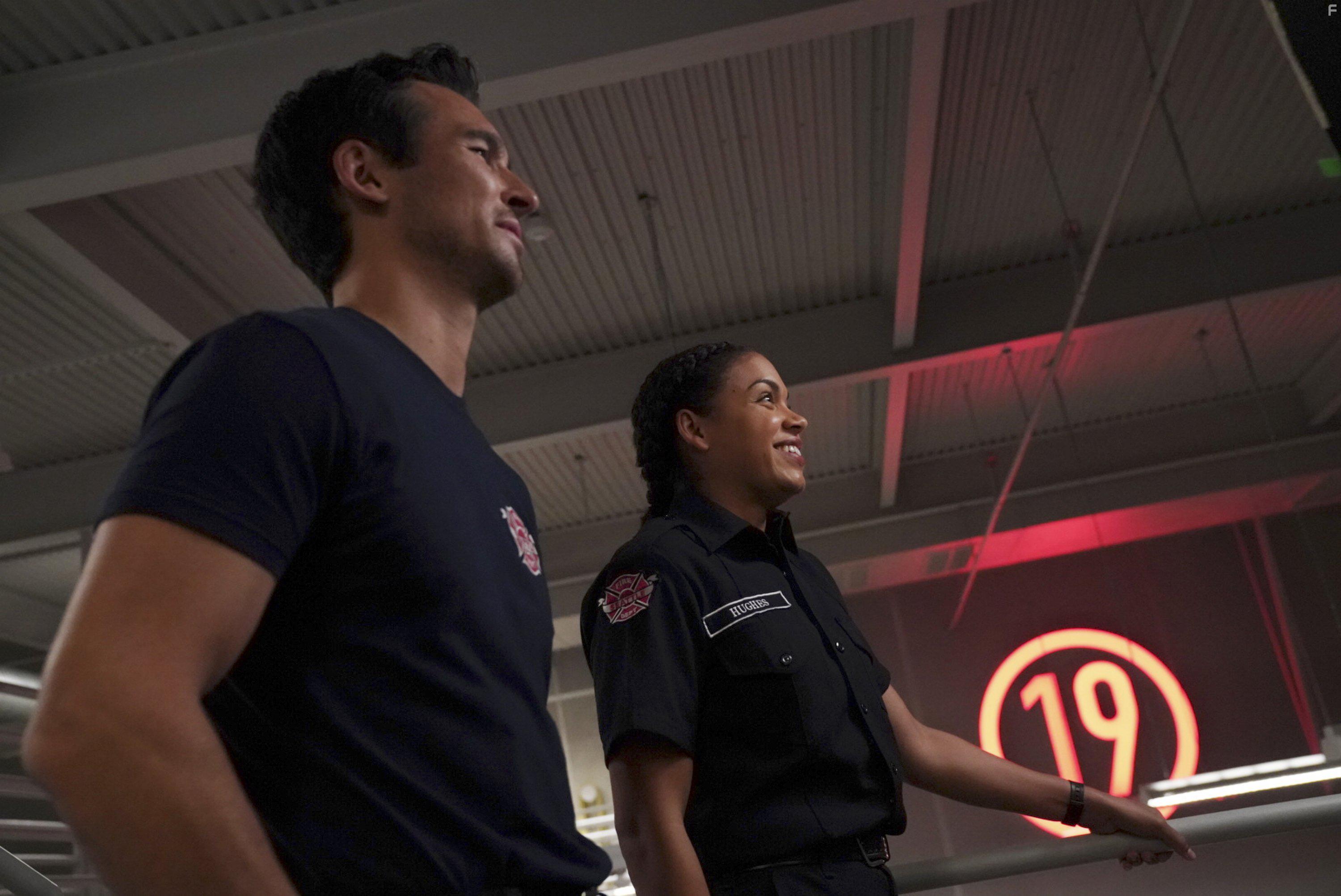 Jay Hayden and Barrett Doss in Station 19 (2018)