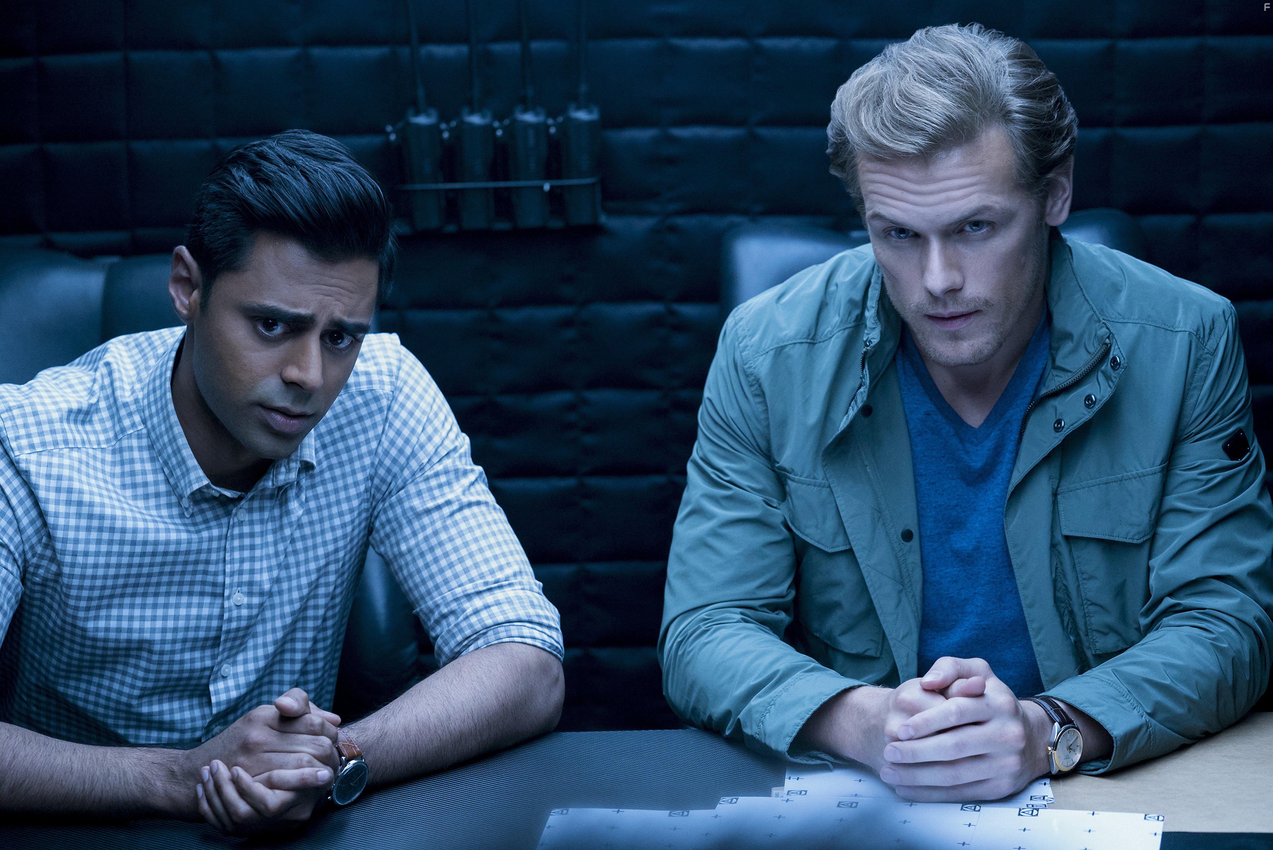 Sam Heughan and Hasan Minhaj in The Spy Who Dumped Me (2018)