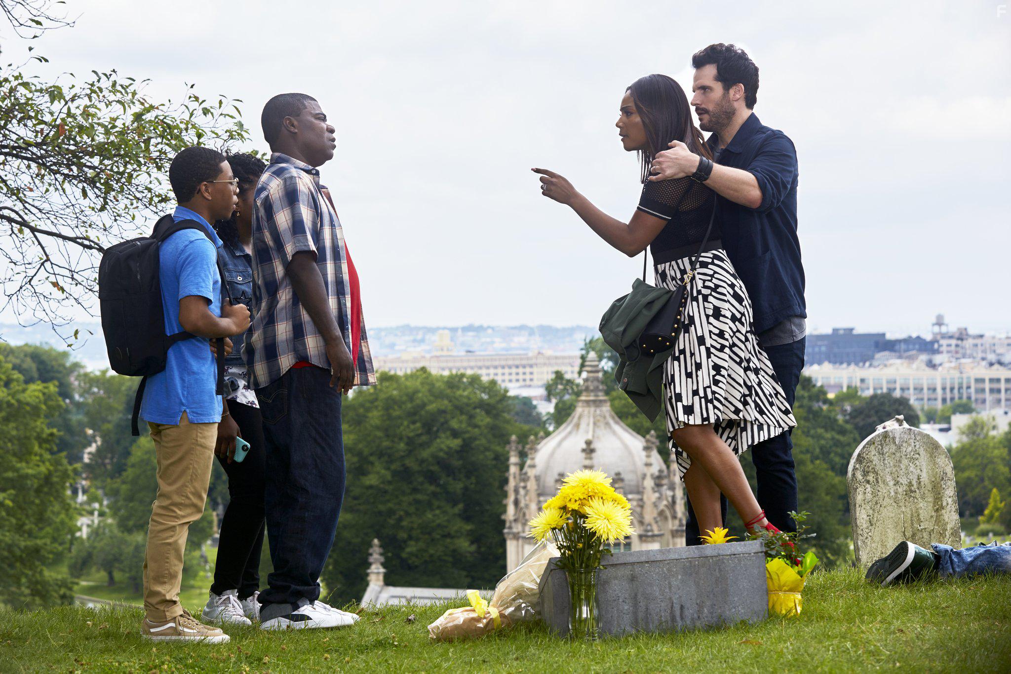 Tracy Morgan, Ryan Gaul, Tiffany Haddish, Dante Hoagland, and Taylor Mosby in The Last O.G. (2018)