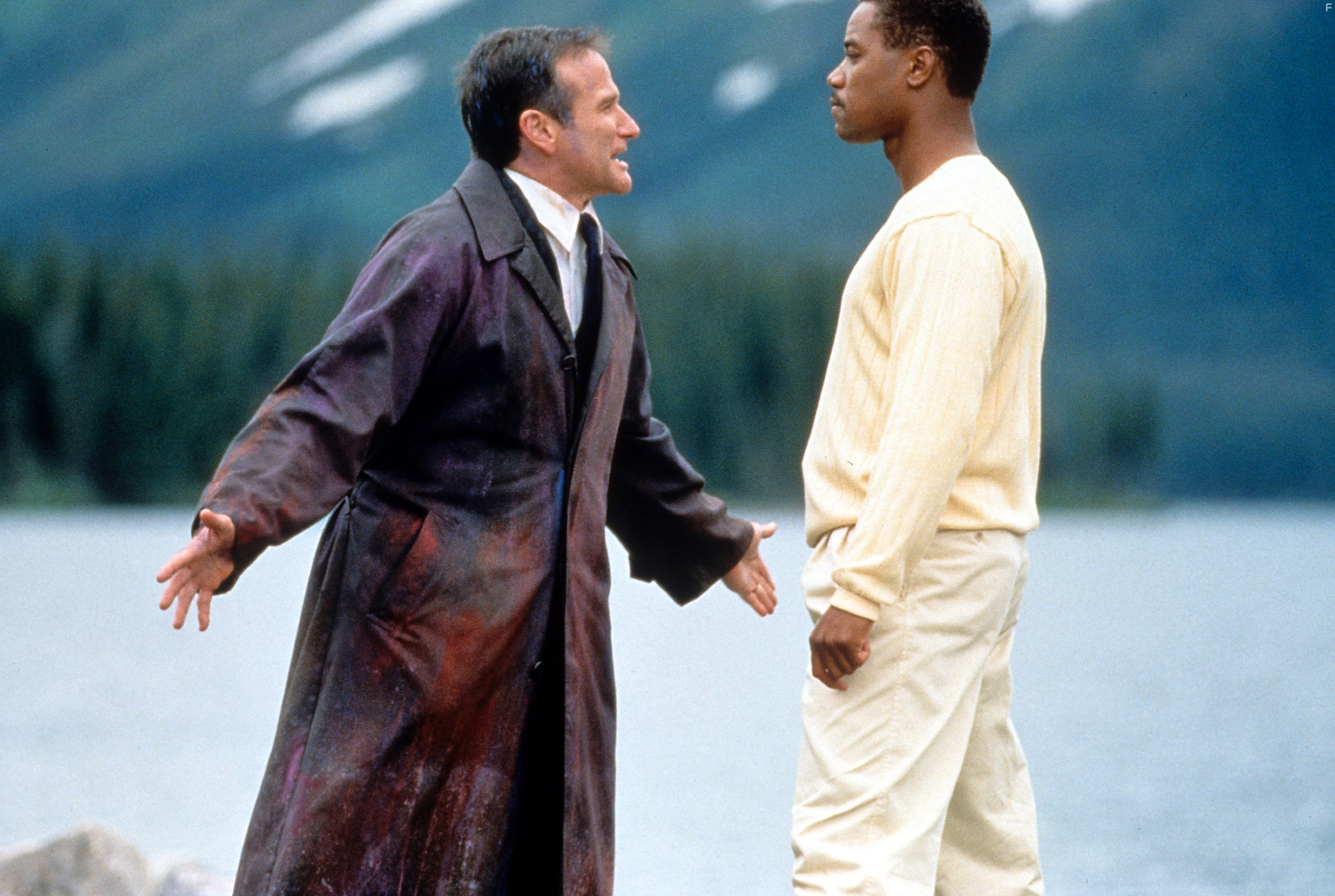 Robin Williams and Cuba Gooding Jr. in Куда приводят мечты (1998)
