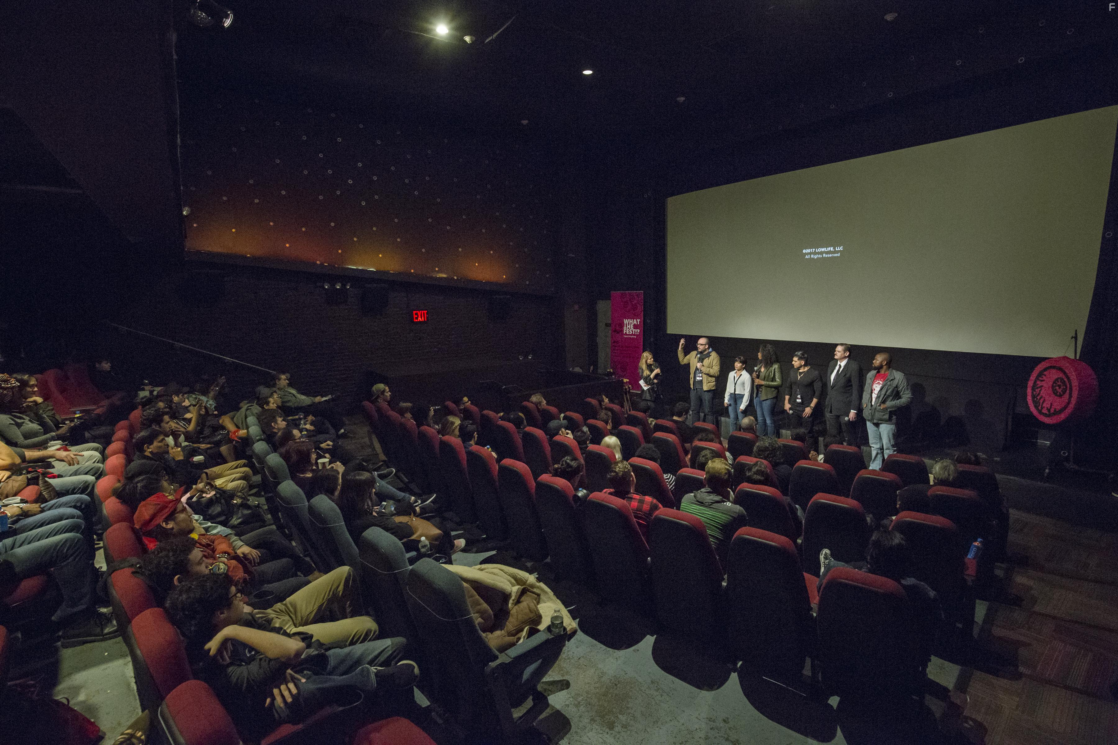 Mark Burnham, Nicki Micheaux, Ryan Prows, Santana Dempsey, Maxwell Michael Towson, and Ricardo Adam Zarate at an event for Lowlife (2017)