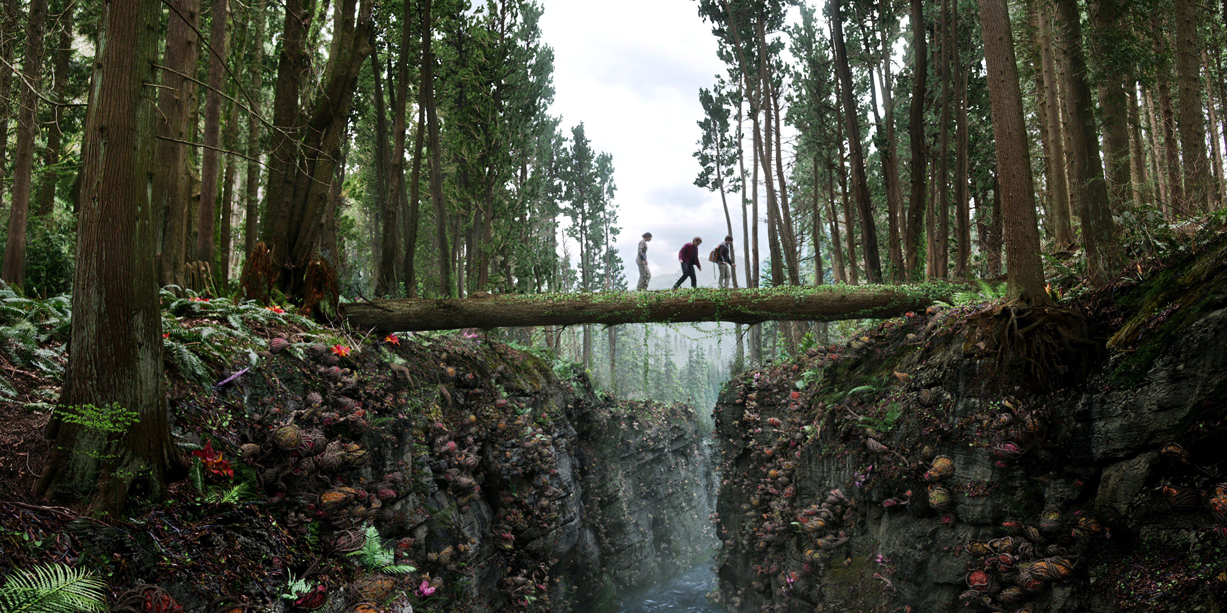 Maxwell Jenkins, Mina Sundwall, and Taylor Russell in Lost in Space (2018)