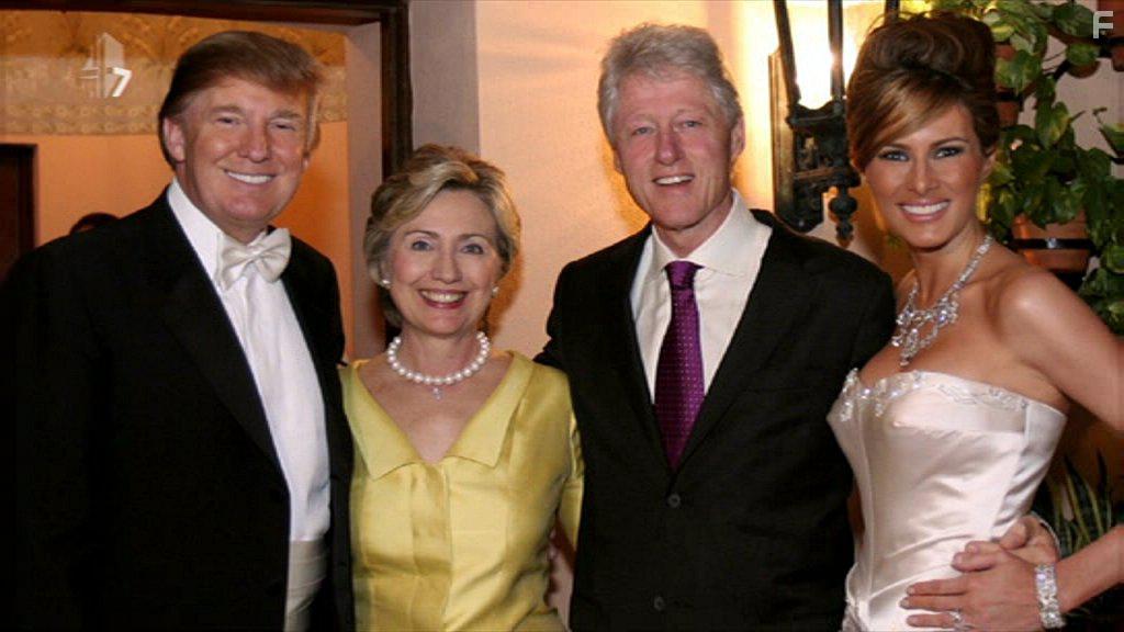 Bill Clinton, Hillary Clinton, Donald J. Trump, and Melania Trump in Trump: An American Dream (2017)