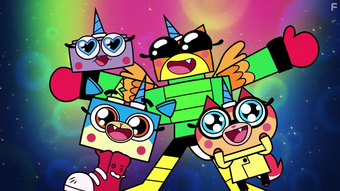 Grey DeLisle, Roger Craig Smith, and Kate Micucci in Unikitty! (2017)