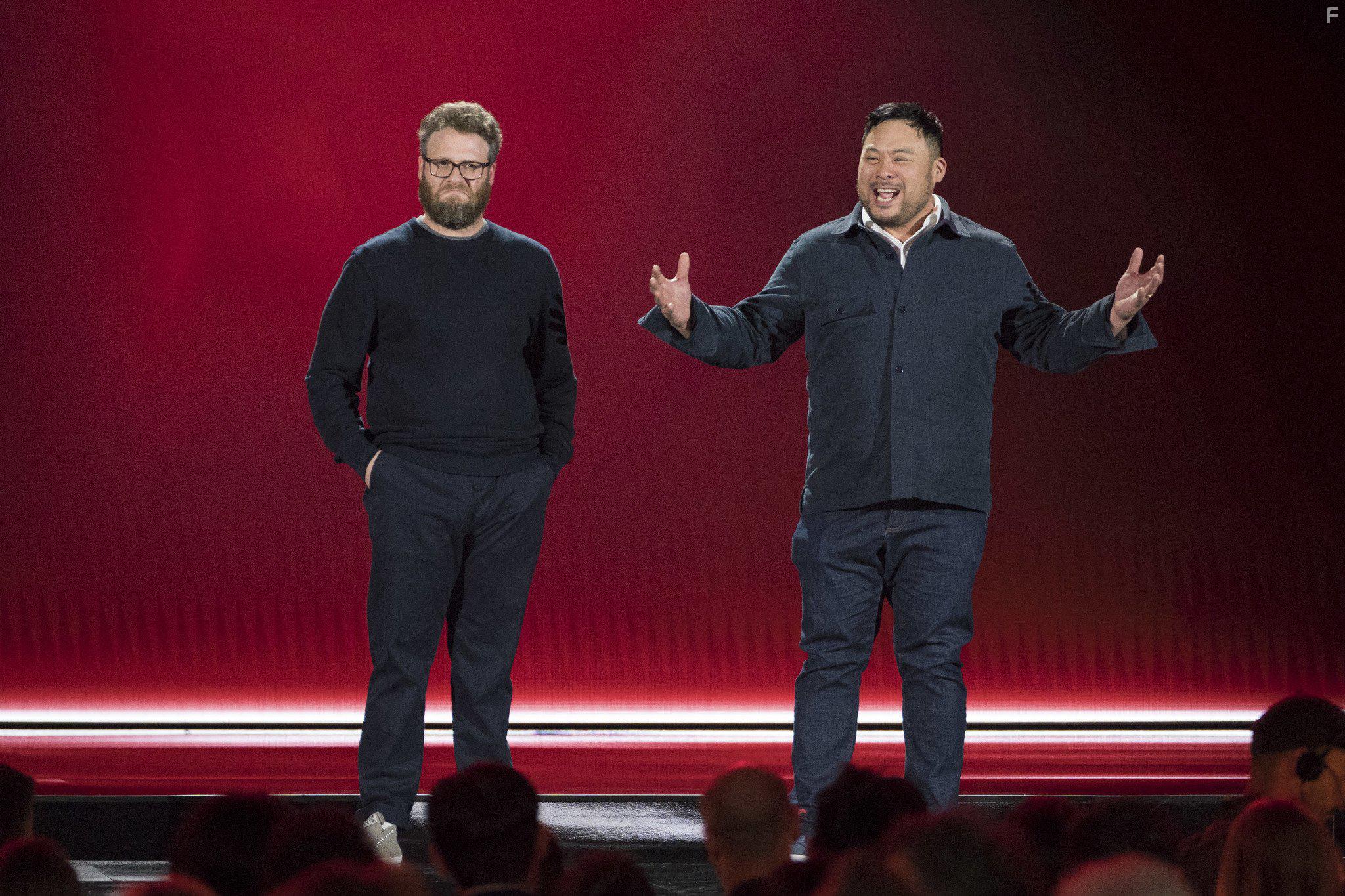 Seth Rogen and David Chang in Hilarity for Charity (2018)