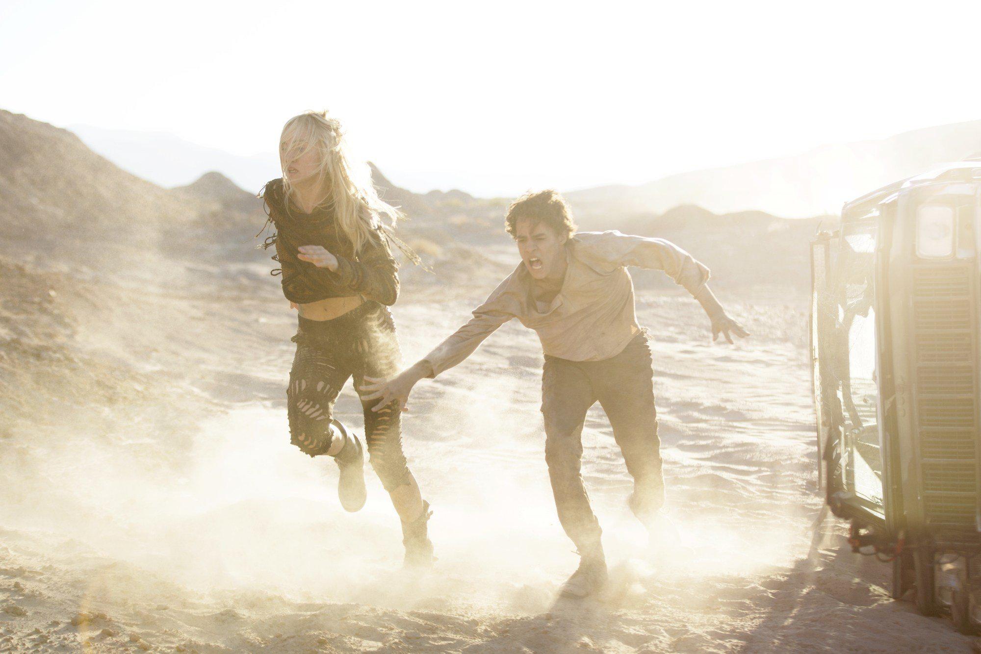 Suki Waterhouse and Jeffrey Wahlberg in Future World (2018)