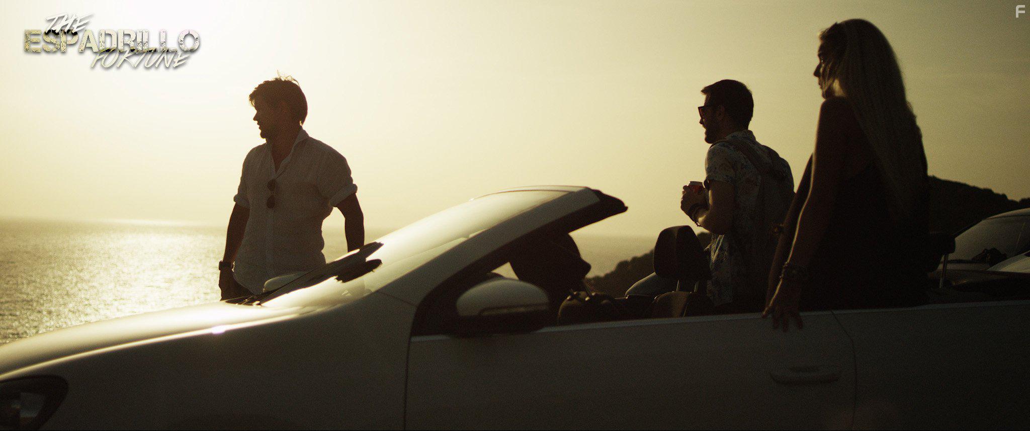 Harry Feltham, Danny D'Anzieri, Lucinda Farrelle, and Katie Marie-Kneen in The Espadrillo Fortune (2017)