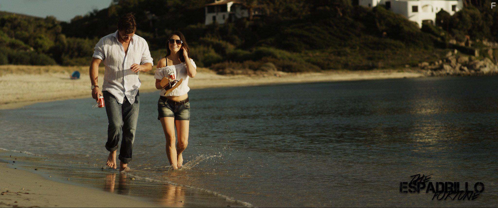 Harry Feltham and Lucinda Farrelle in The Espadrillo Fortune (2017)