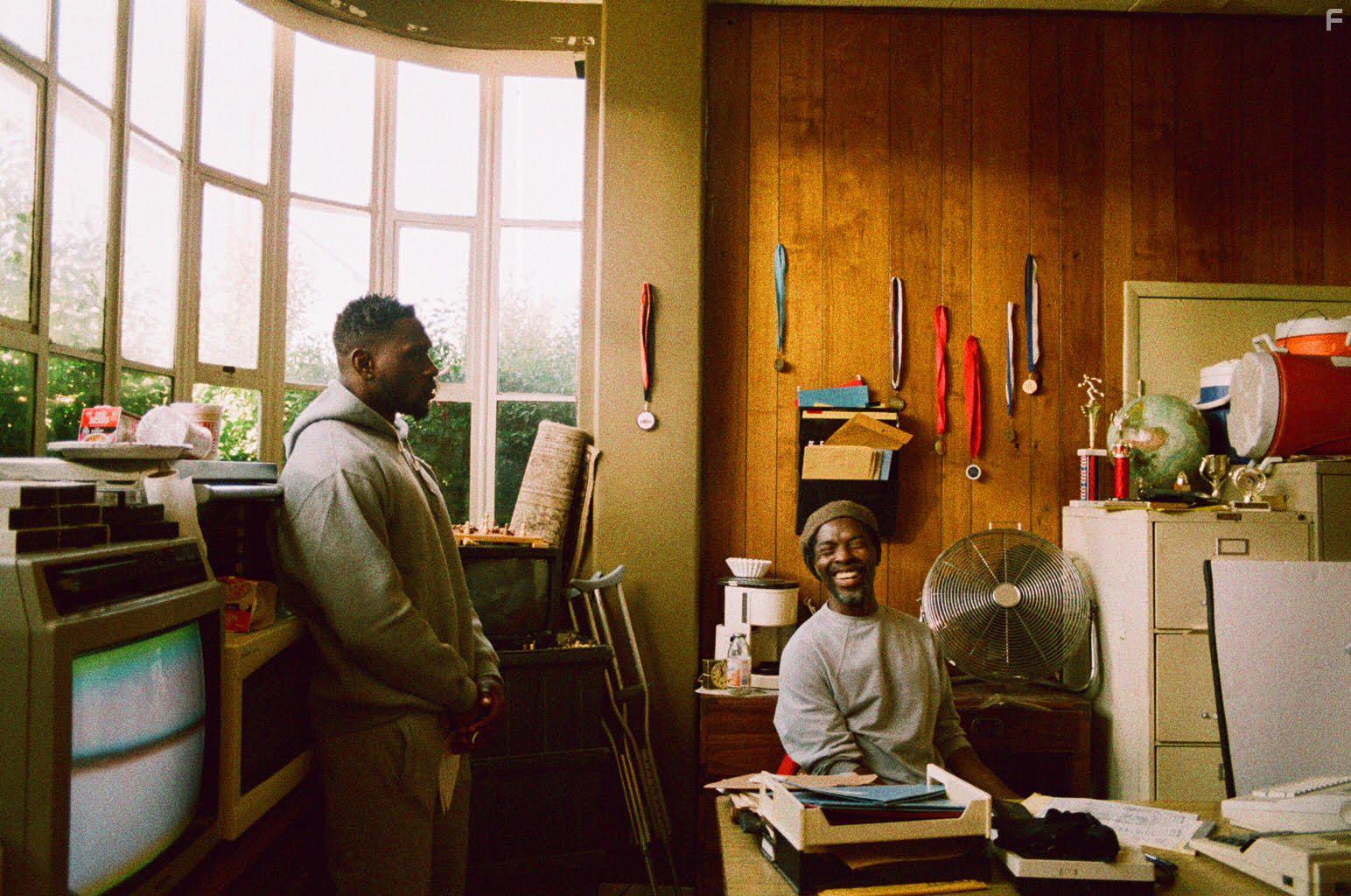 Isaach De Bankol and Thomas Q. Jones in A Violent Man (2017)