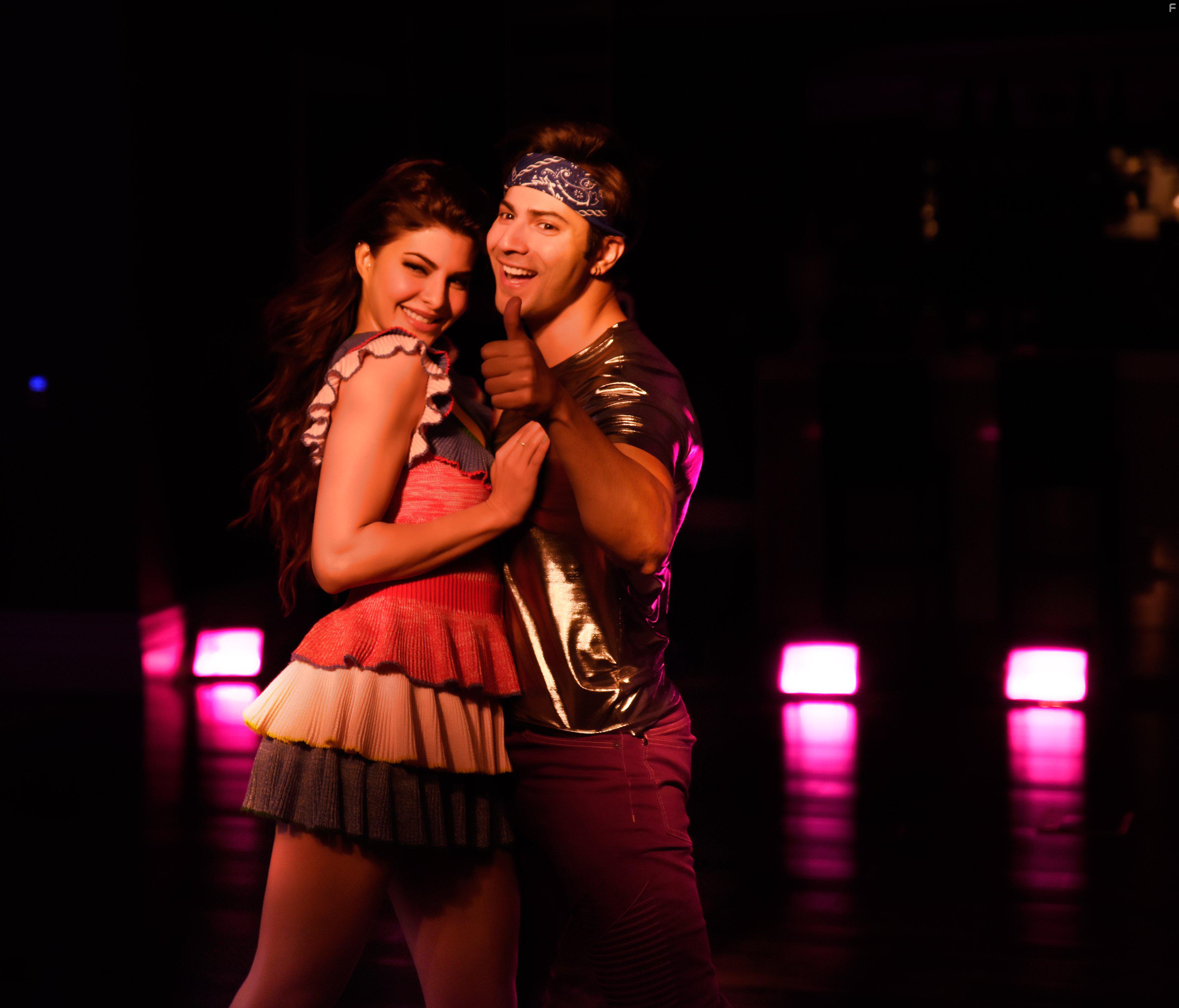 Jacqueline Fernandez and Varun Dhawan in Judwaa 2 (2017)
