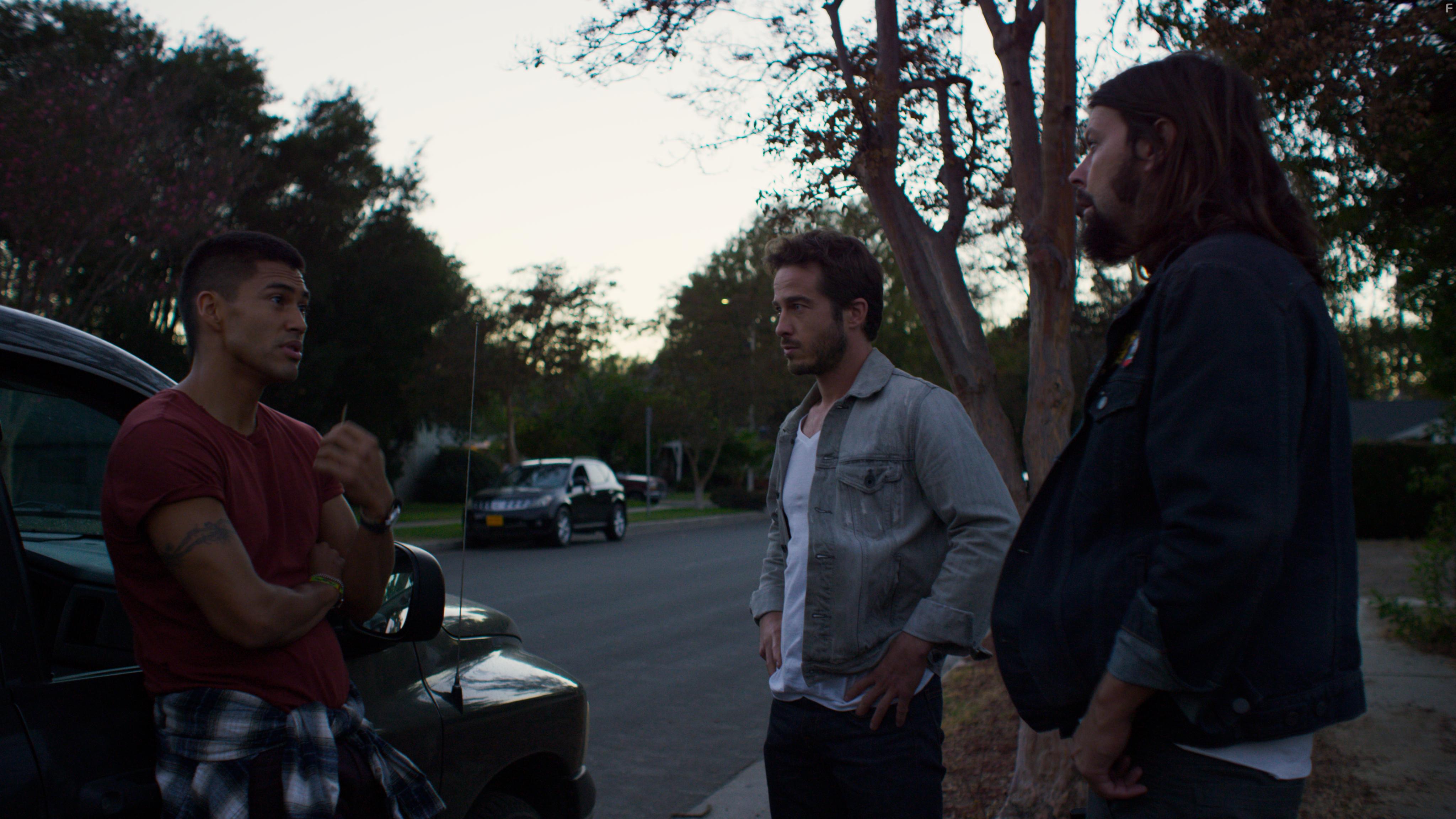 Claude Duhamel, Ryan Carnes, and Martin Sensmeier in Beyond The Sky (2018)