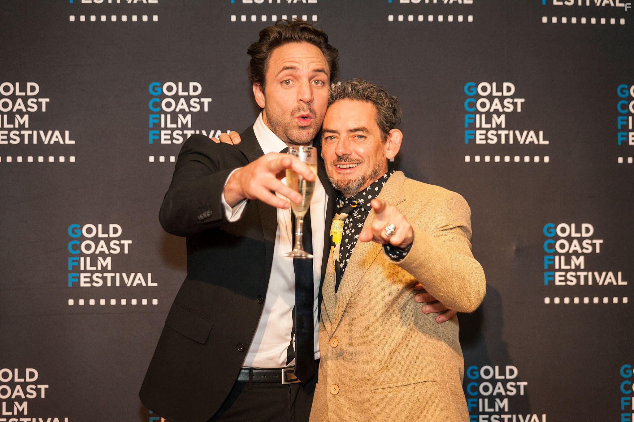 Actor and Producer Jim Robison and Oscar winning Sound Designer David White at the Australian premiere of "Out Of The Shadows".