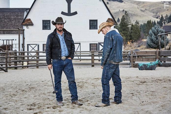 Cole Hauser and Jefferson White in Yellowstone (2018)
