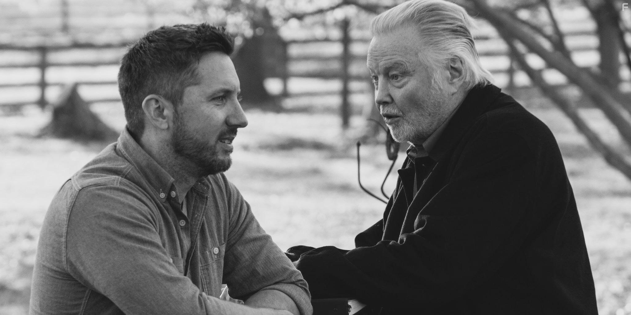 Jon Voight and Writer/Producer Mark Hefti on the set of “Surviving The Wild"