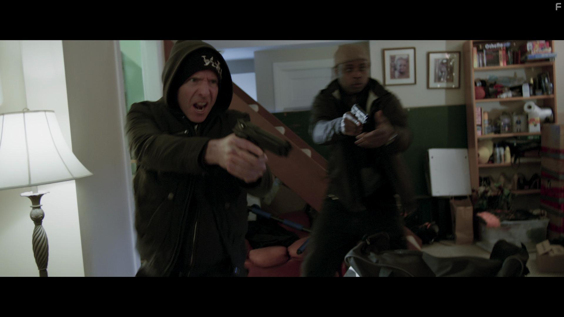 Kwesi Ameyaw and Hugh Dillon in Dark Harvest (2016)