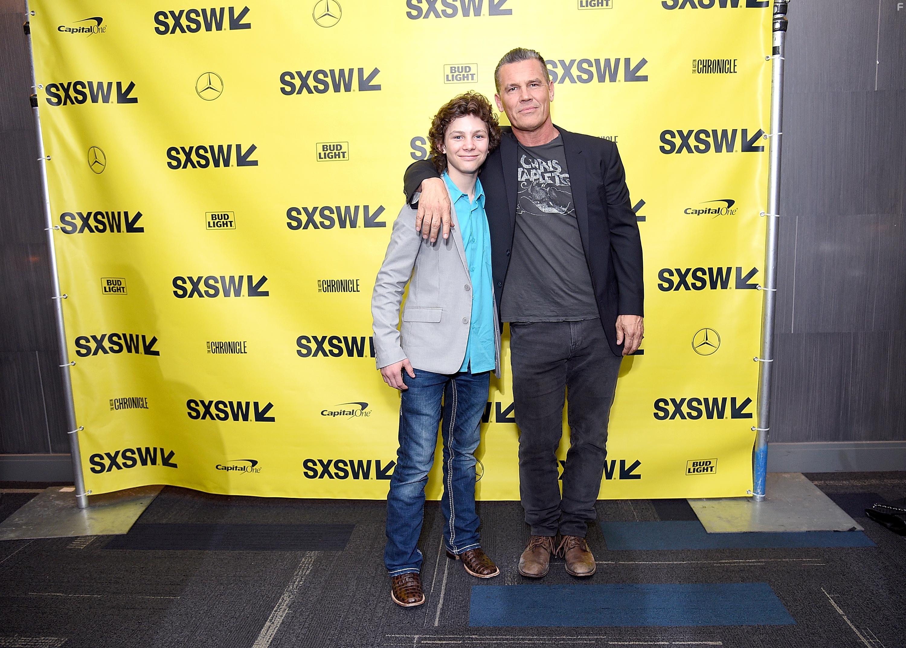 Josh Brolin and Montana Jordan at an event for The Legacy of a Whitetail Deer Hunter (2018)