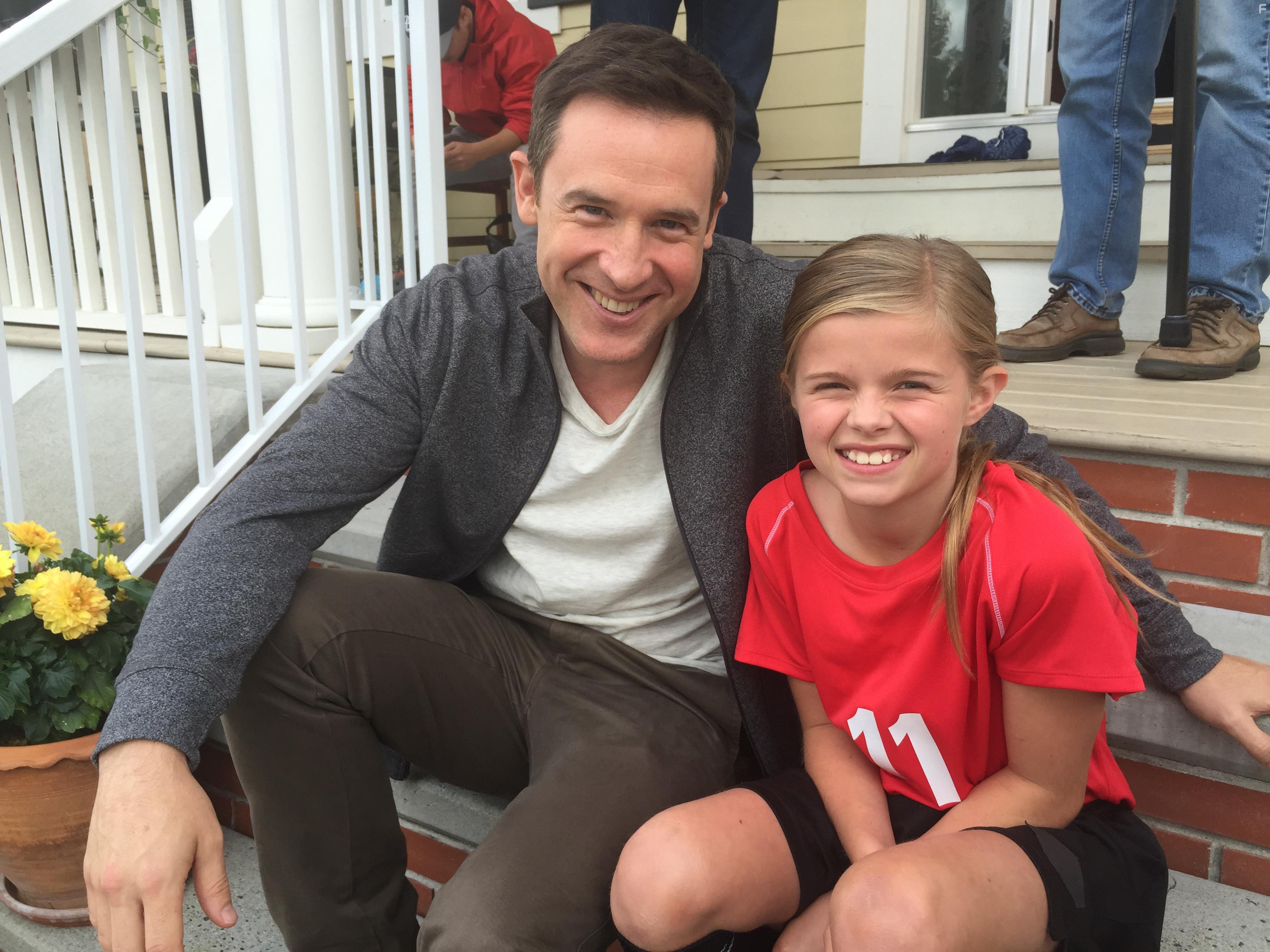 Lane Edwards and I hanging between takes. Summer of Dreams