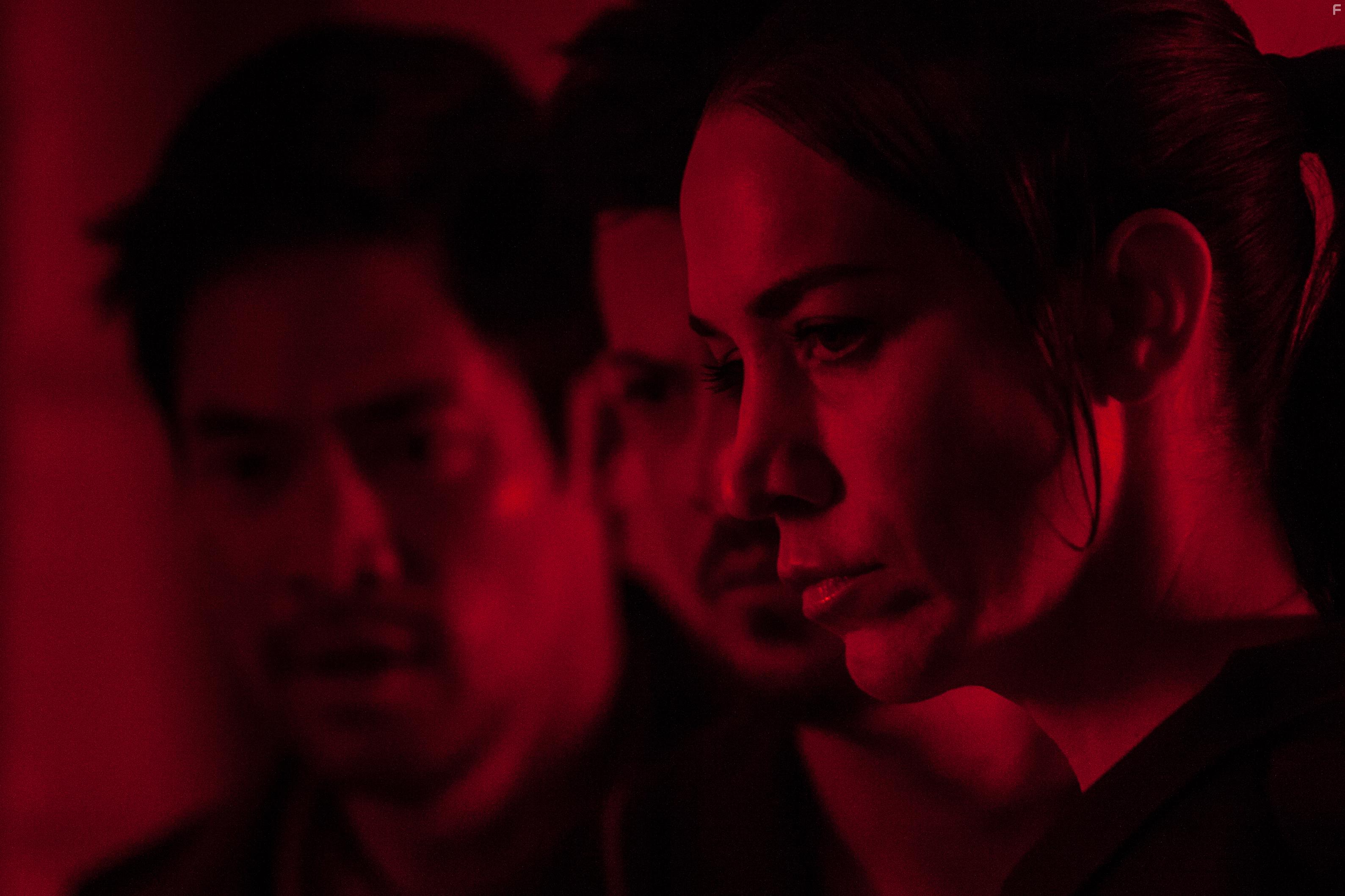Manu Intiraymi, Morgan Lariah, and David Lim in 5th Passenger (2018)