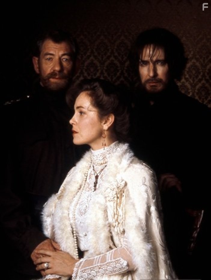 Alan Rickman, Greta Scacchi, and Ian McKellen in Распутин (1996)