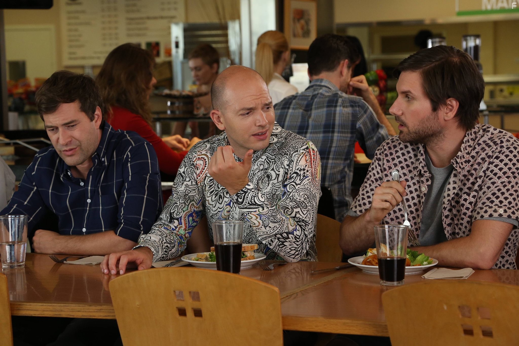 Mark Duplass, Paul Scheer, and Jonathan Lajoie in Лига (2009)