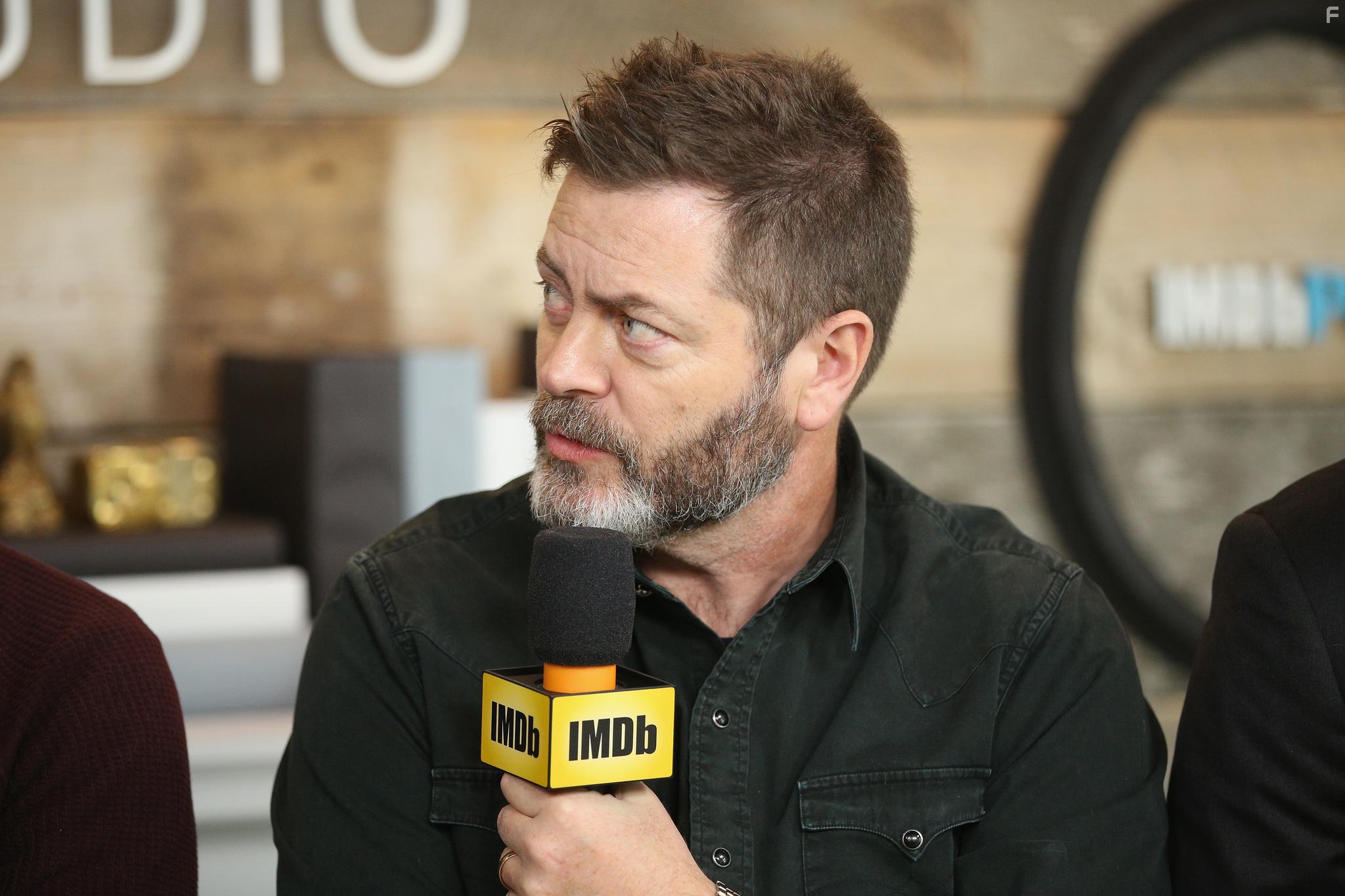 Nick Offerman at an event for Croc-Blanc (2018)