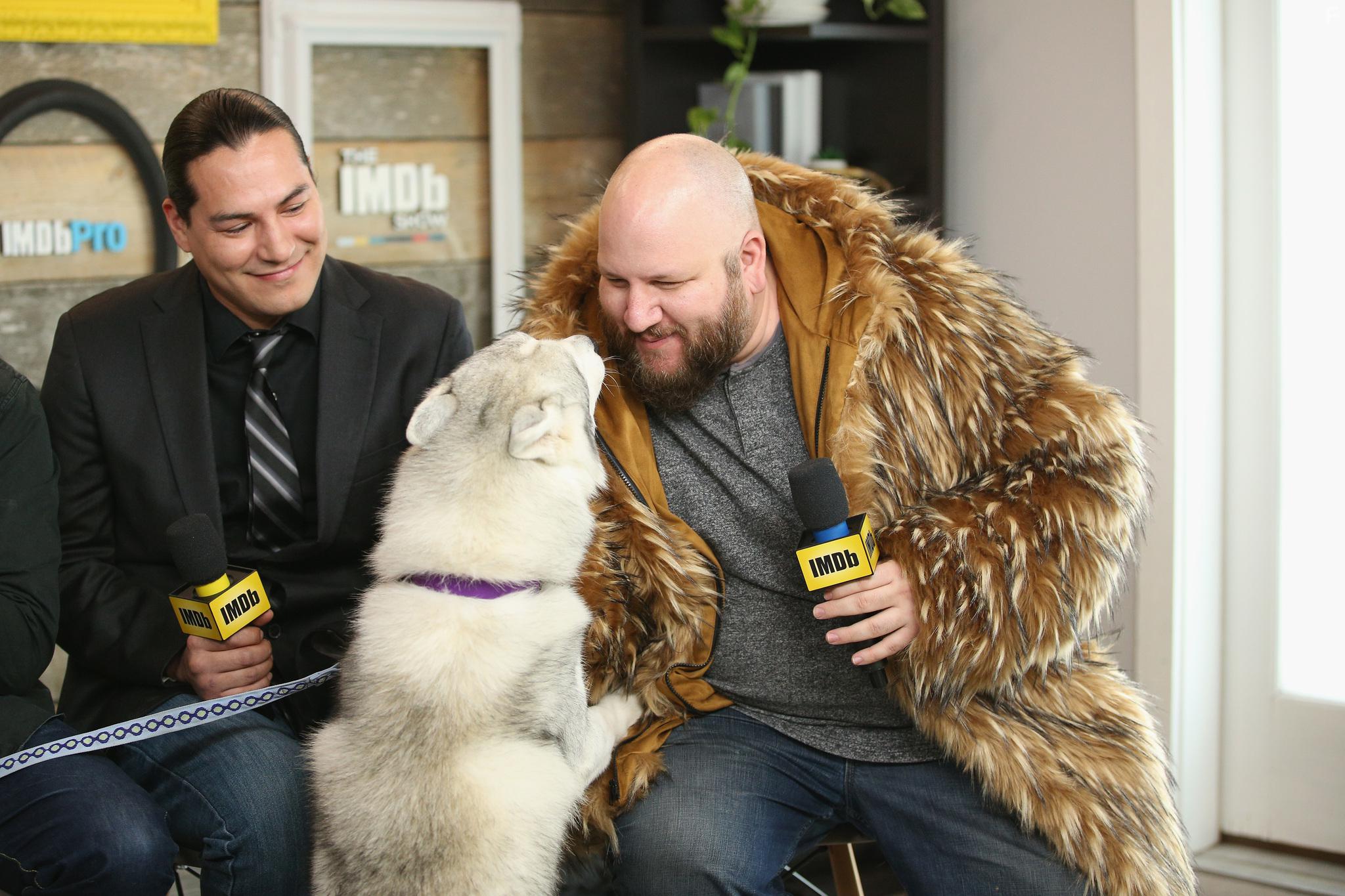 Eddie Spears and Stephen Kramer Glickman at an event for Croc-Blanc (2018)