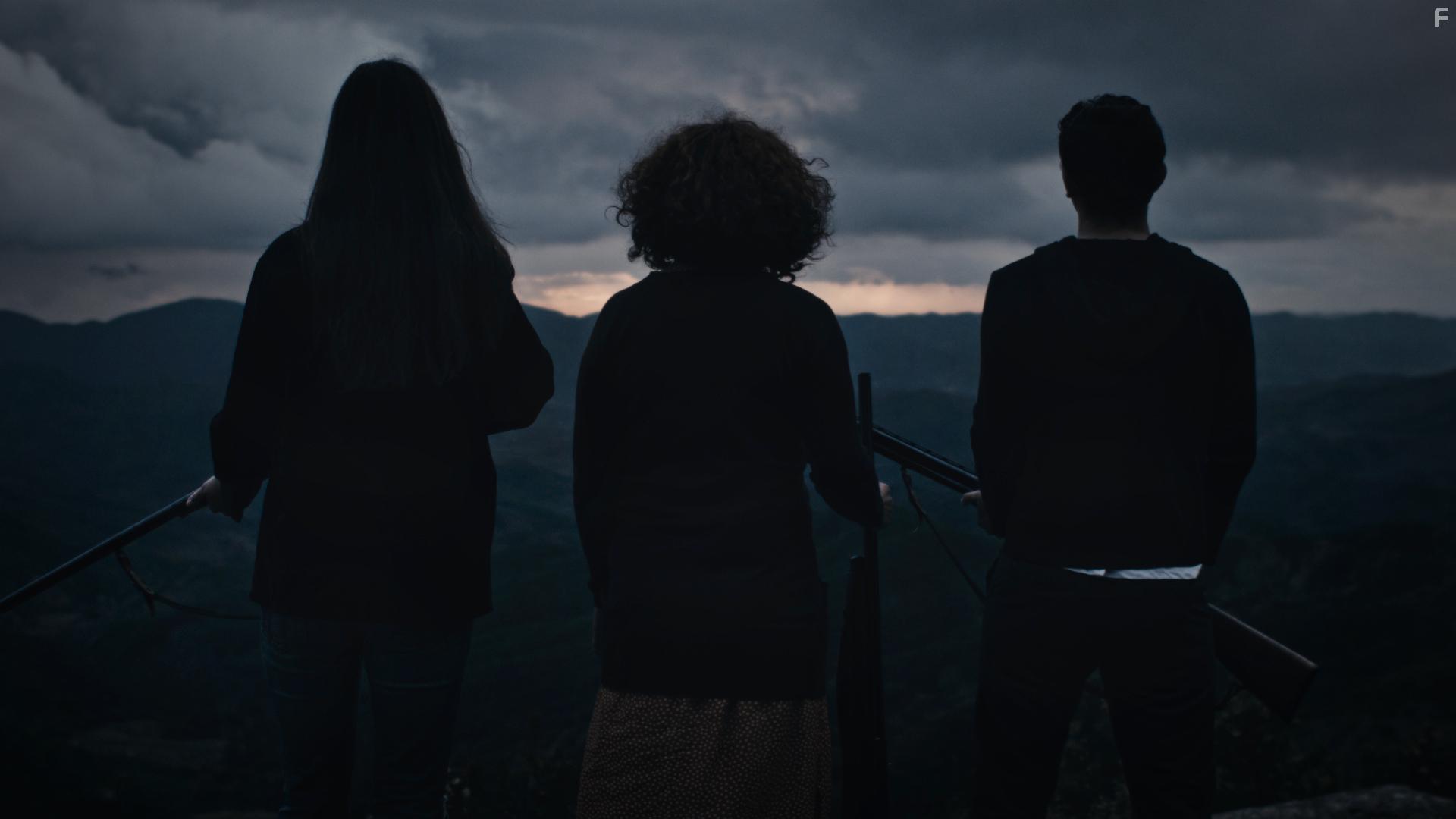 Suela Bako, Alesia Xhemalaj, and Emiljano Palali in Bloodlands (2017)