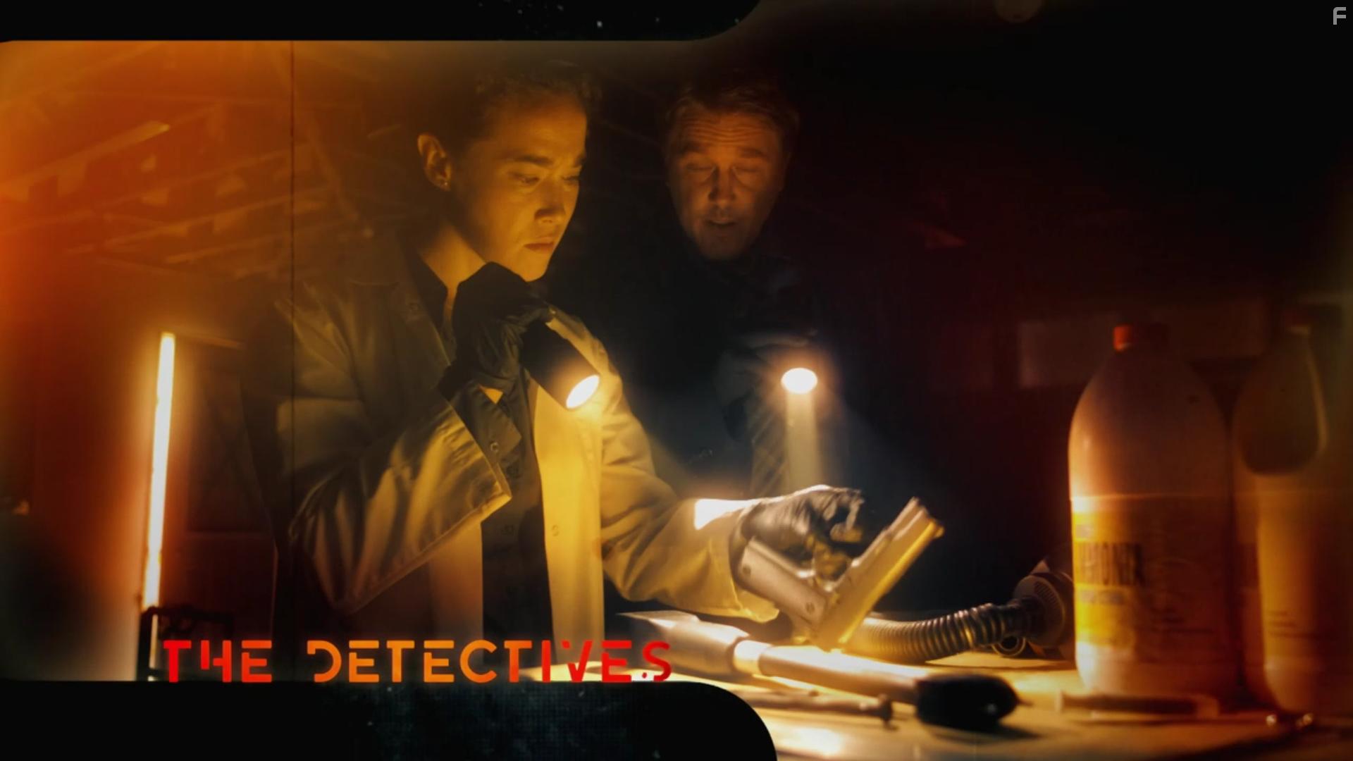 Lochlyn Munro and Mylne Dinh-Robic in The Detectives (2018)