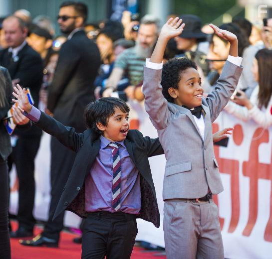 Reece Cody and Callan Farris attend the 2017 Toronto International Film Festival for the World Premiere of "Kings".