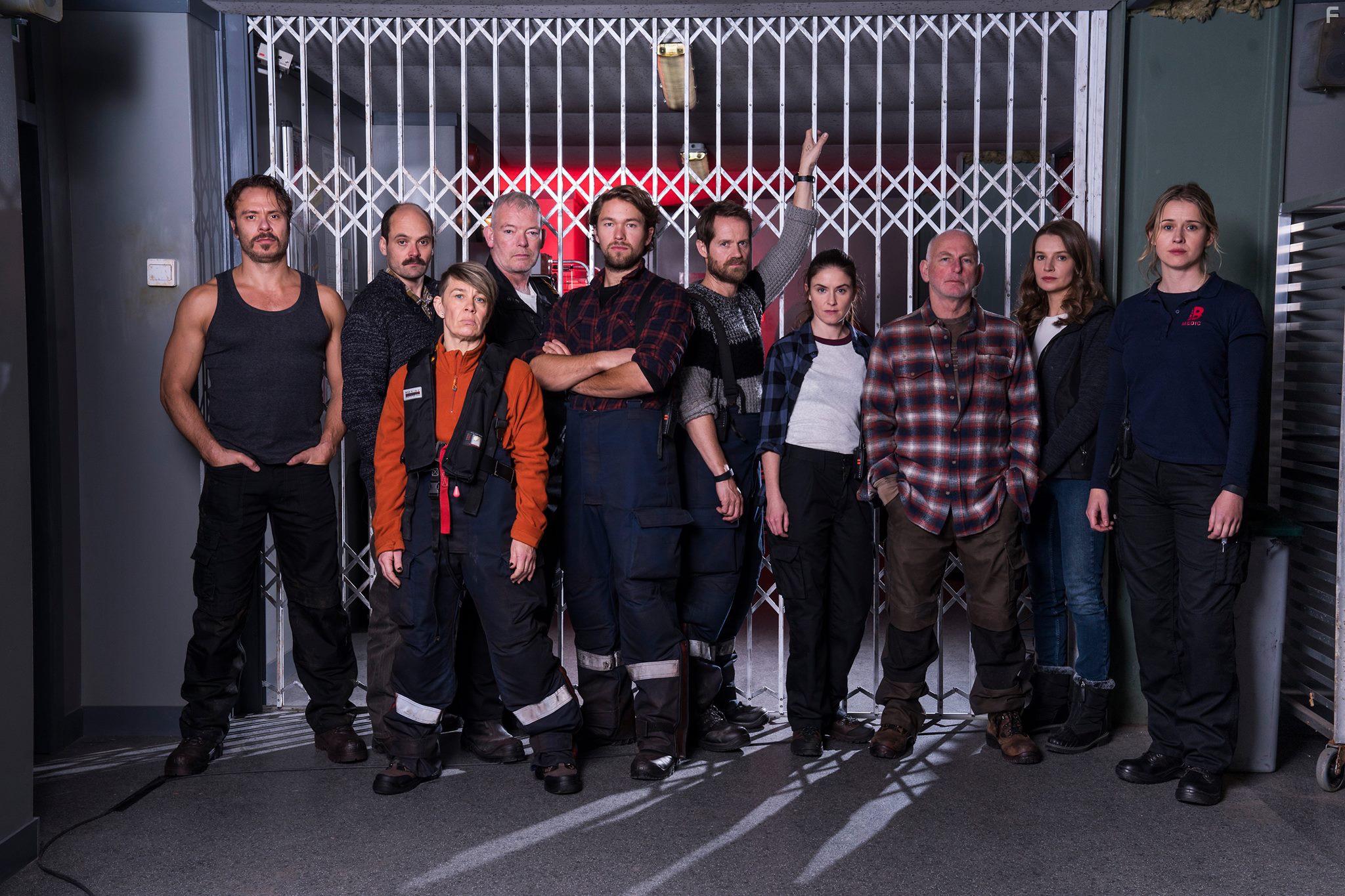 Bjrn Bengtsson, Joi Johannsson, Ona Kamu, Sren Malling, Catherine Walker, David Dencik, Judith Roddy, Jakob Oftebro, and Lisa Henni in Rig 45 (2018)