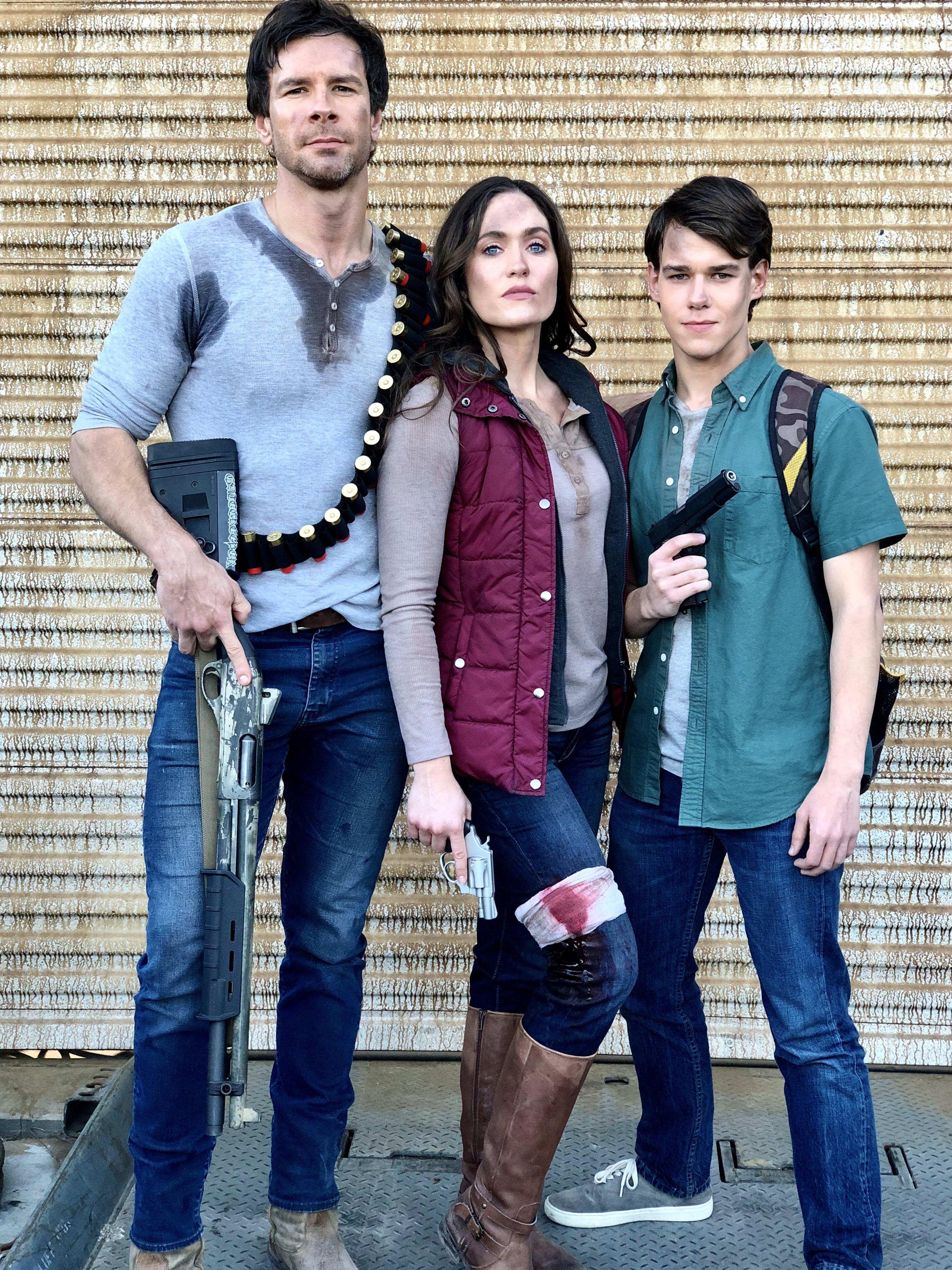 Brandon Johnston, Christina Licciardi, and Matt Pohlkamp in Alien Siege