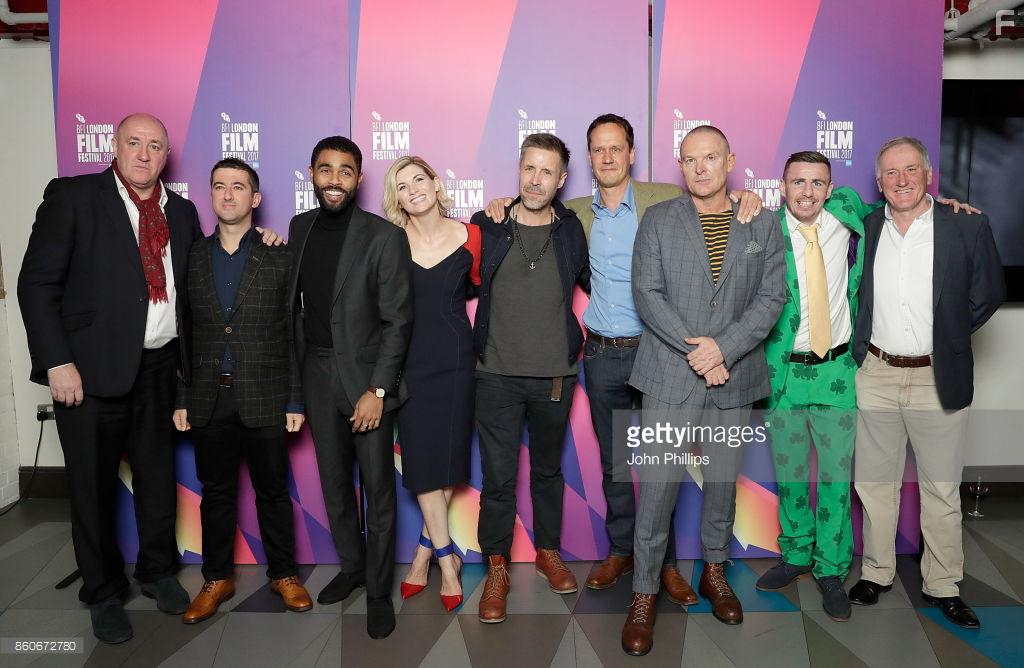 Paul Popplewell 'Journeyman' London Film Festival (L-R Steve Bunce, Paul Popplewell, Anthony Welsh, Jodie Whittaker, Paddy Considine, Diarmid Scrimshaw, Tony Pitts, Peter McDonagh, John Rawling)