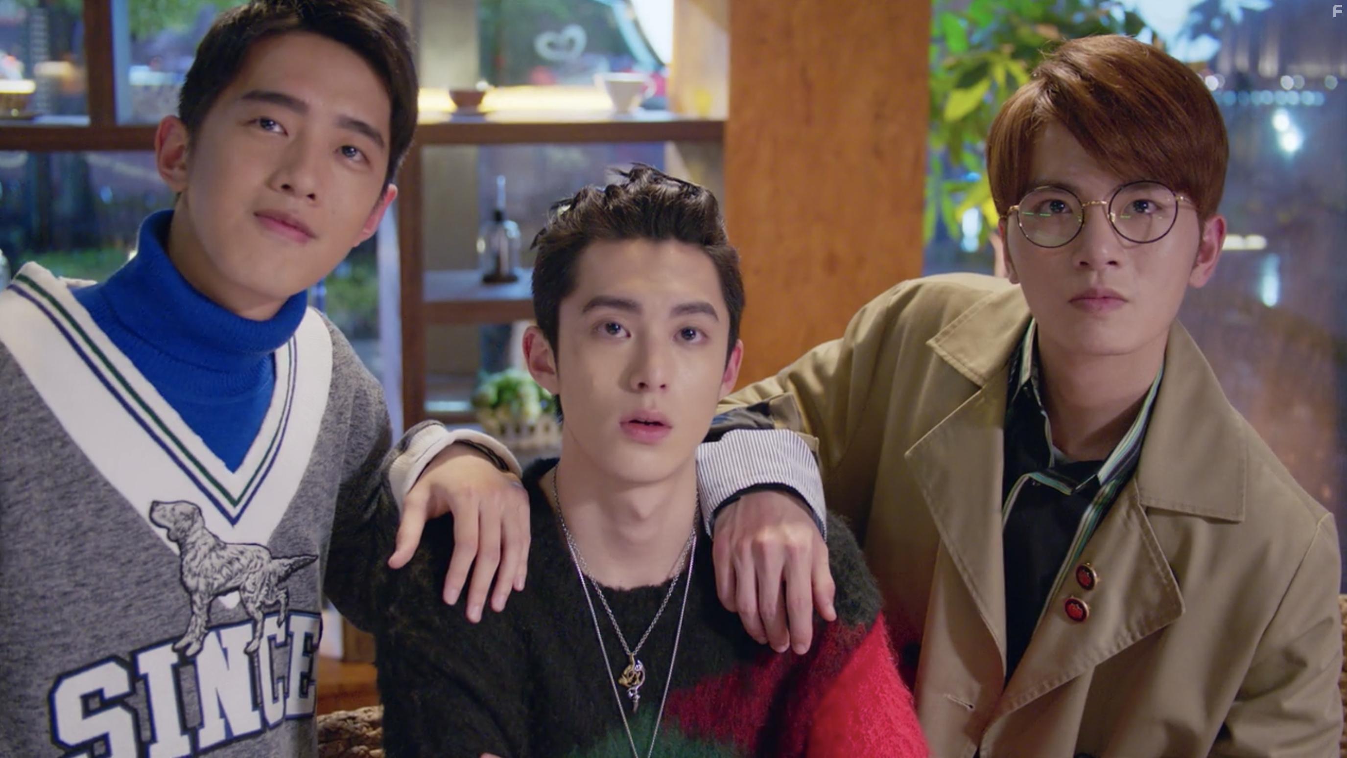 Dylan Wang, Connor Leong, and Wu Xi Ze in Meteor Garden (2018)