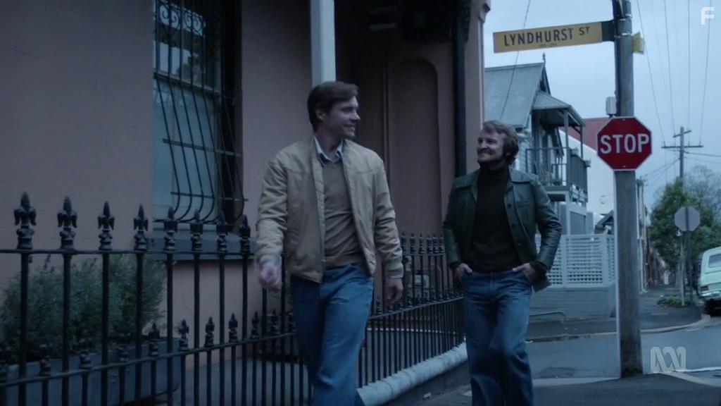 Damon Herriman and Xavier Samuel in Riot (2018)