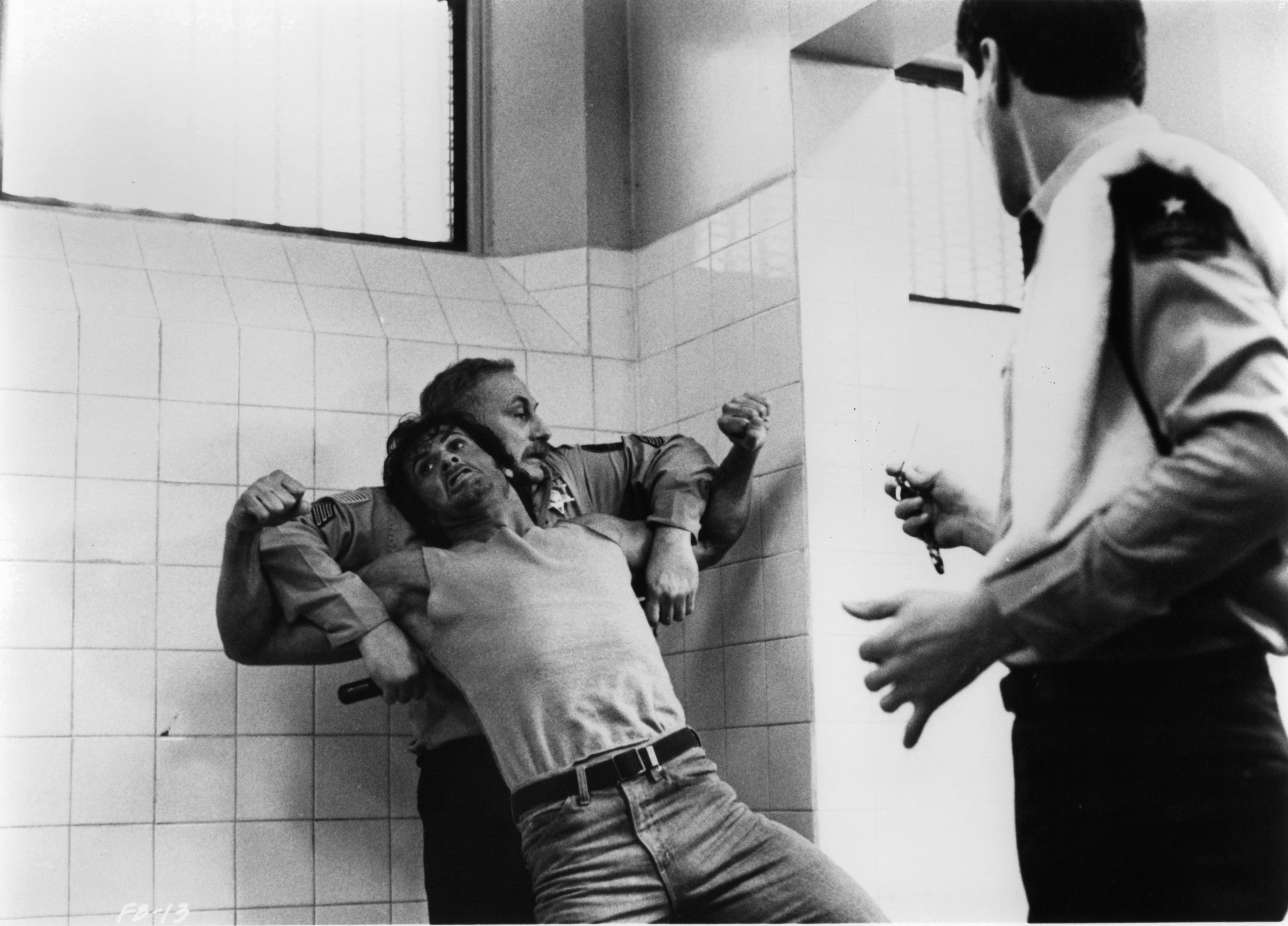 Sylvester Stallone and Jack Starrett in Первая кровь (1982)