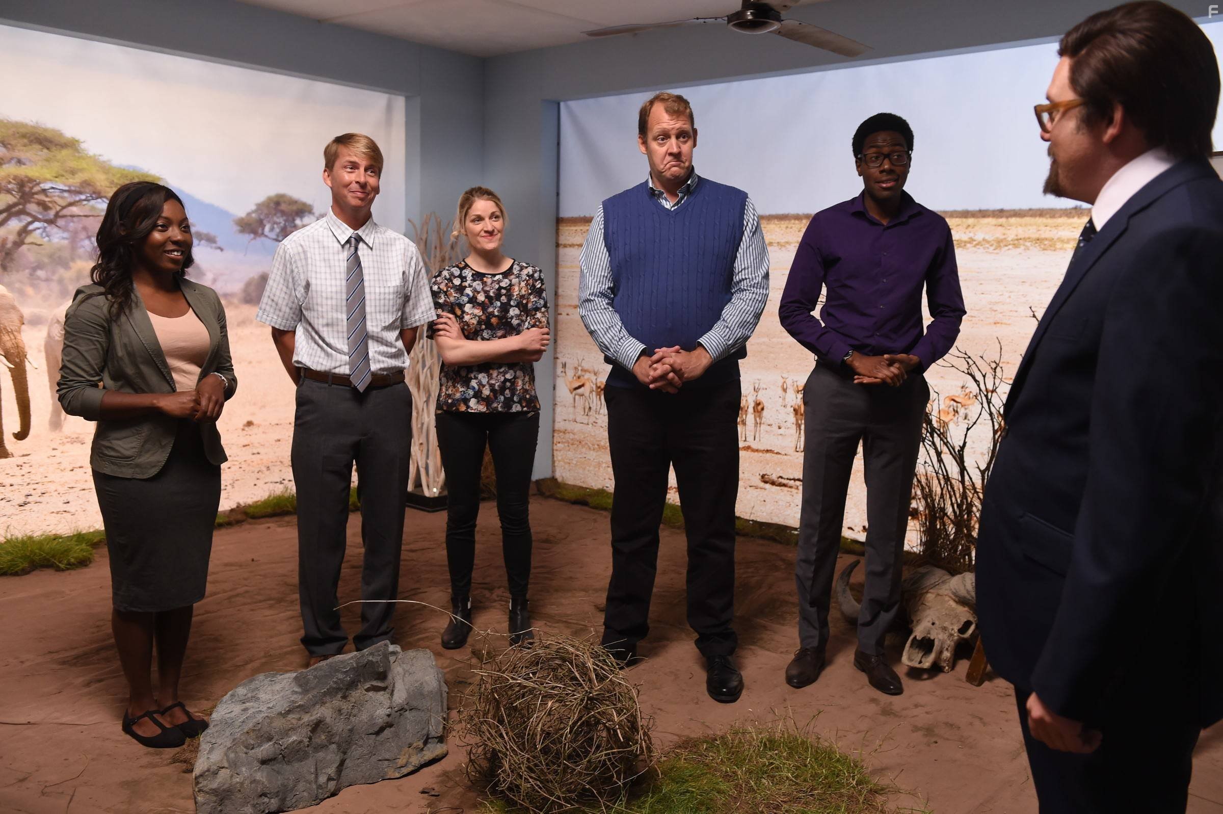 David Cross, Jack McBrayer, Justin Edwards, Scherrikar Bell, and Charlie Coletta in Роковые ошибки Тодда Маргарета (2009)