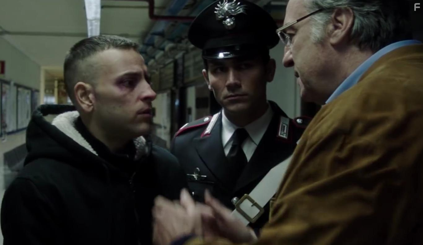 Massimiliano Tortora, Alessandro Borghi, and Walter Nestola in Sulla mia pelle (2018)