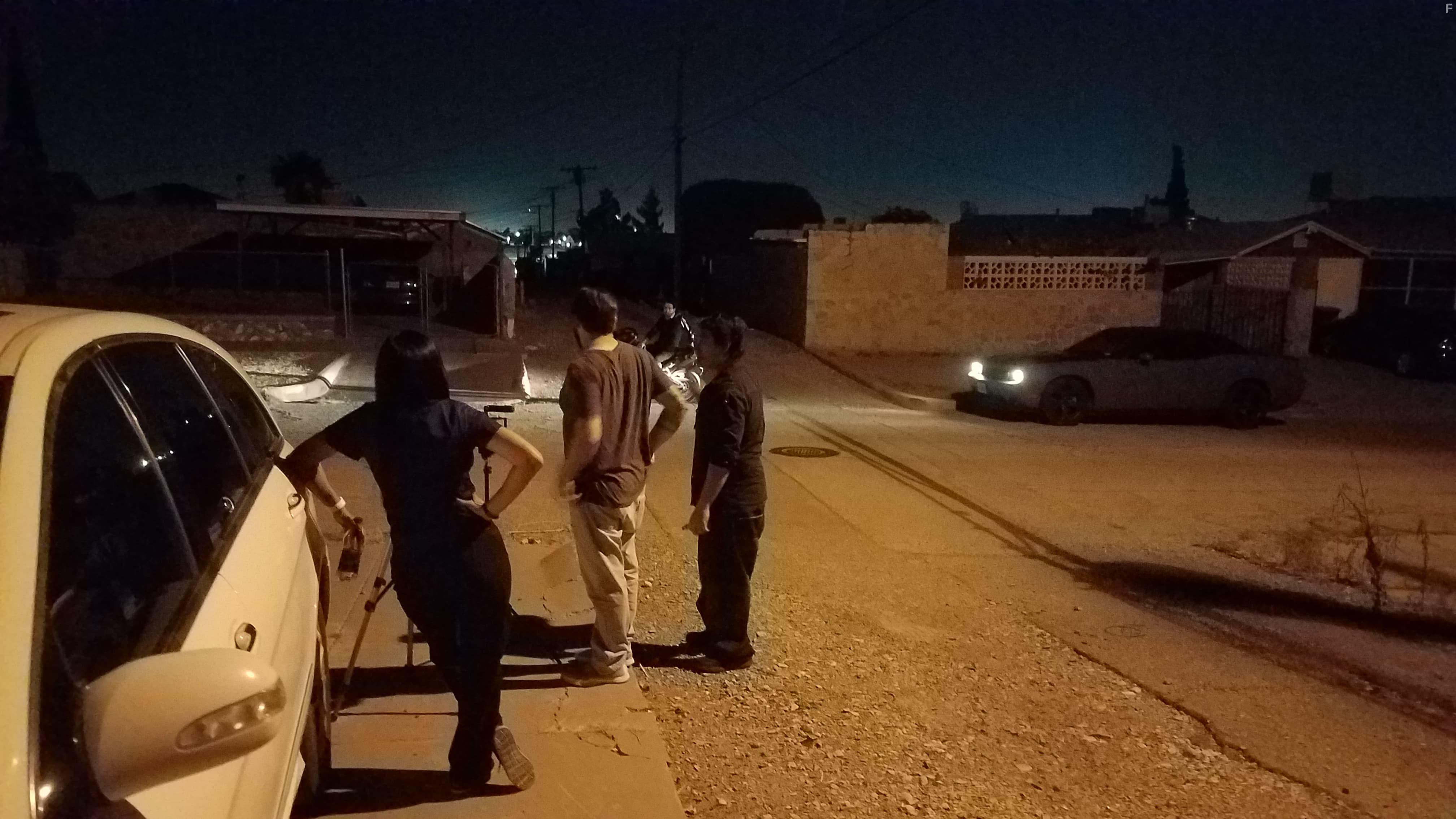 Frank Powers, Gonzalo Robles, Myka Puentes, and Michelle Martinez in Foster Home Seance (2018)