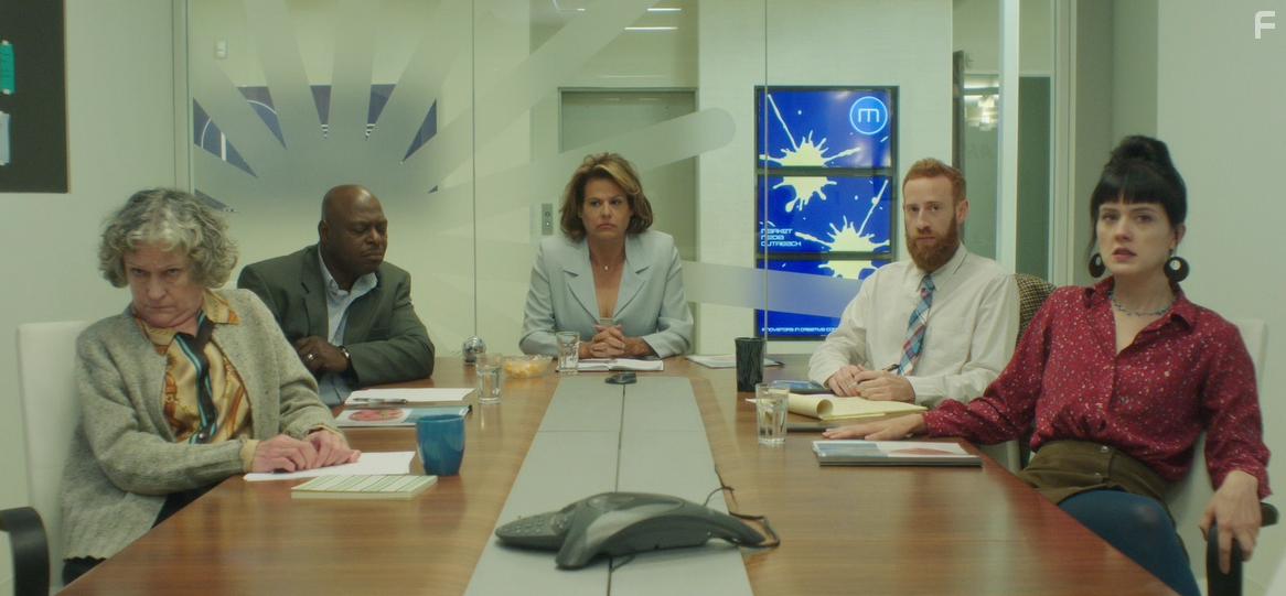 Alexandra Billings, Jamison Scala, and Grace Rex in Freelancers Anonymous (2018)