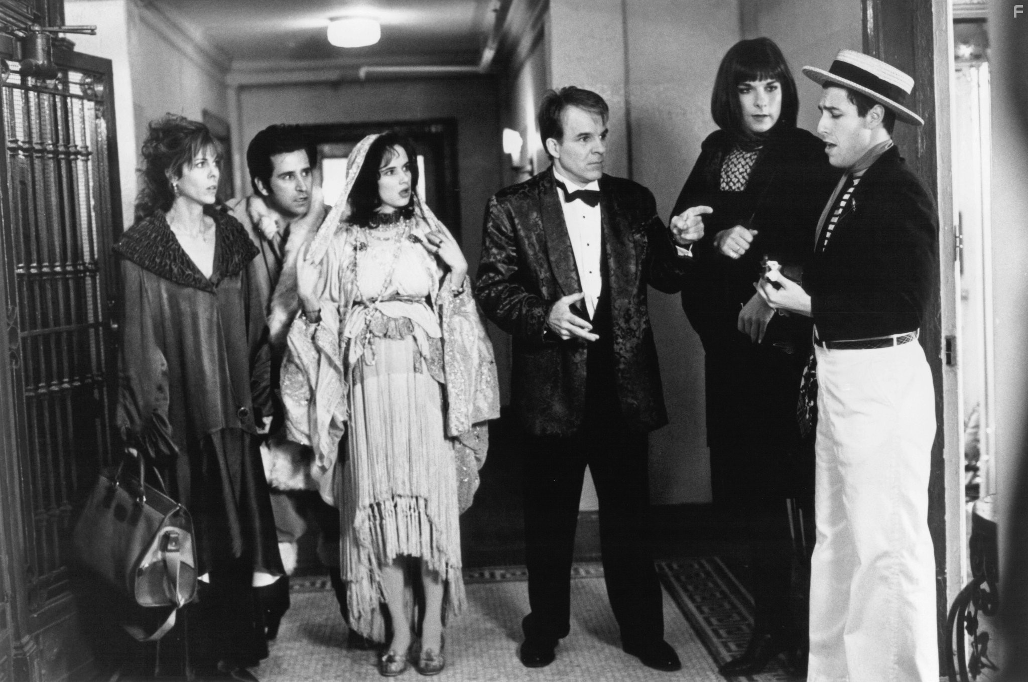 Steve Martin, Juliette Lewis, Liev Schreiber, Adam Sandler, Anthony LaPaglia, and Rita Wilson in Совершенно чокнутый (1994)