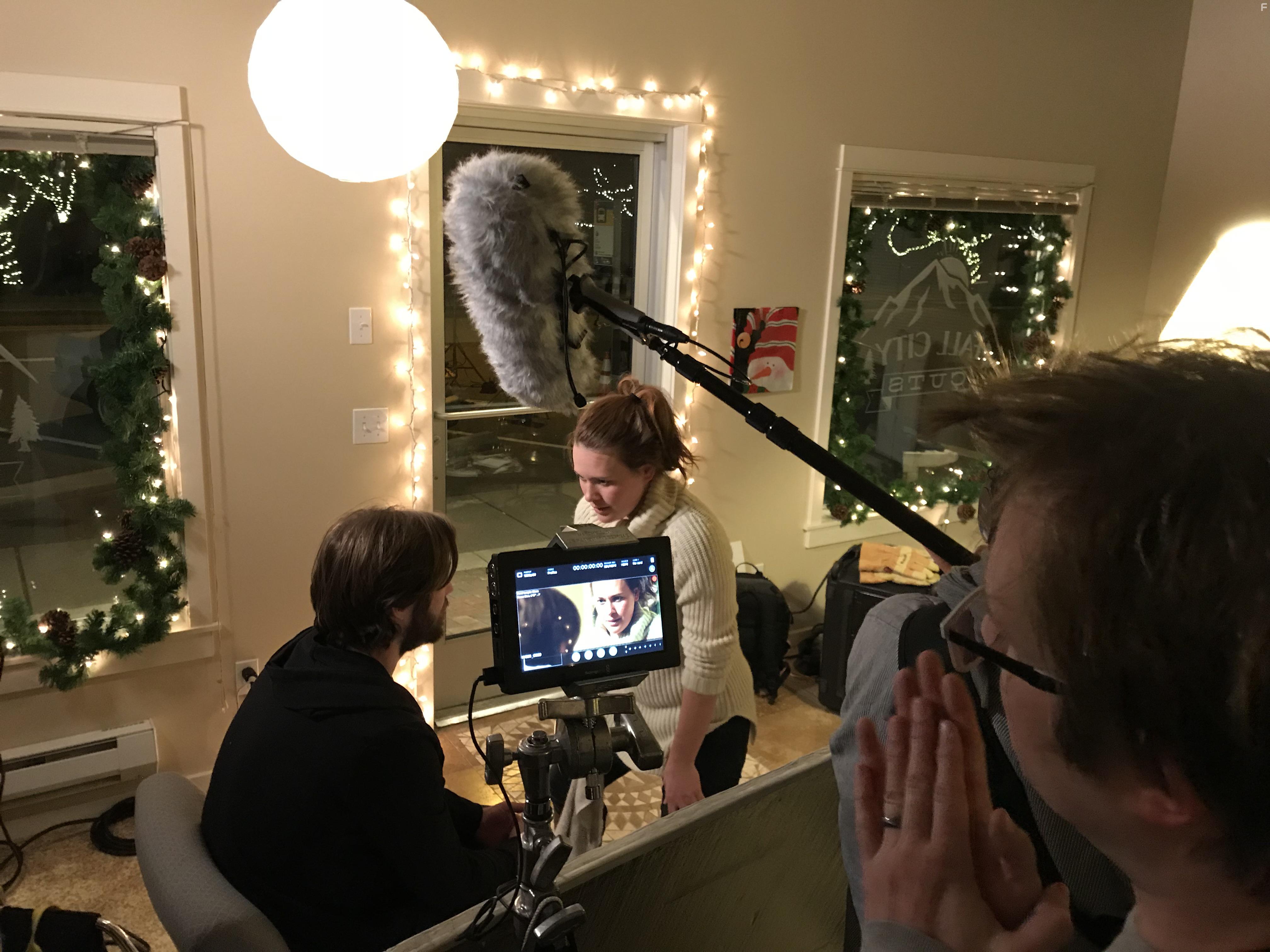 Nathan D. Lee, Dashiell Wolf, and Meranda Long in Fall City (2018)