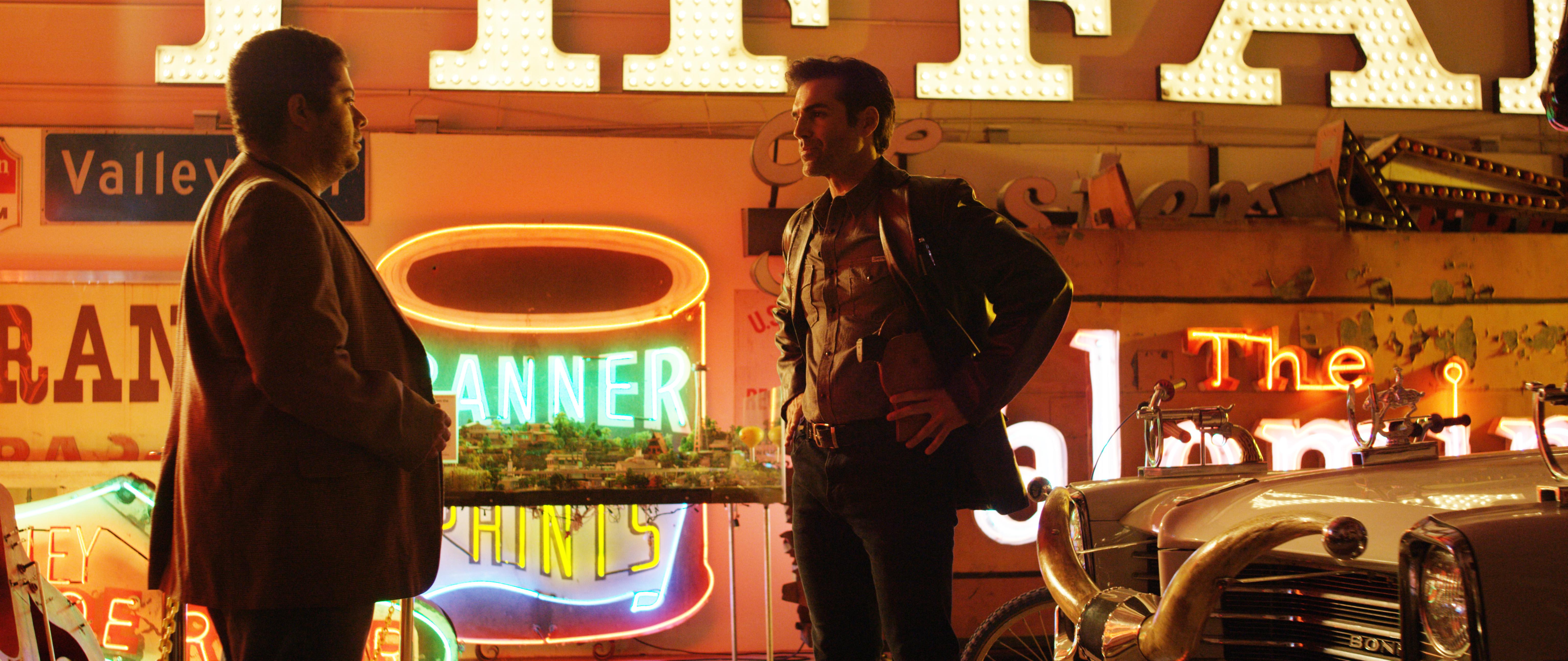 Jordi Vilasuso and Albert Minero Jr. in Clyde Cooper (2018)