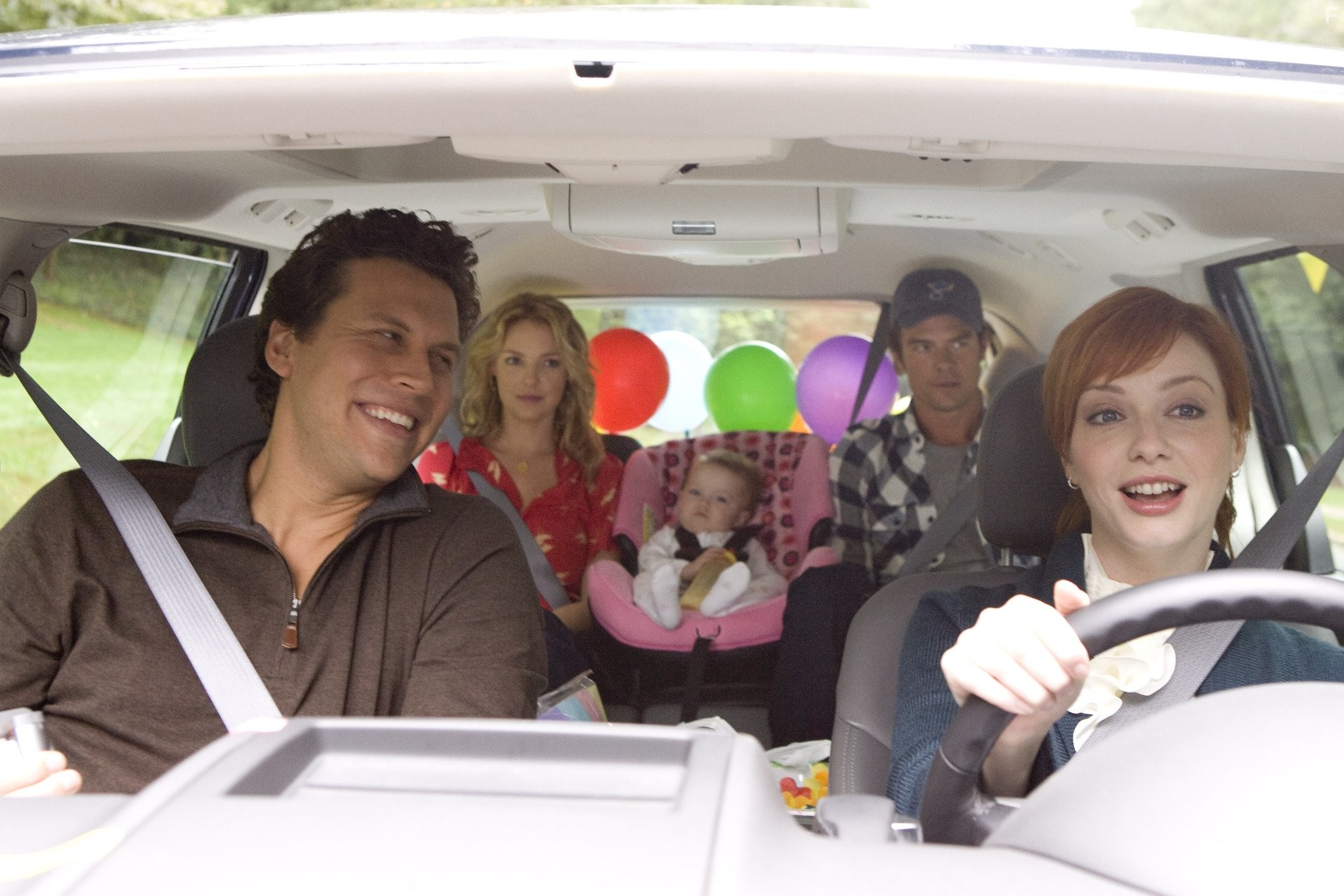 Katherine Heigl, Josh Duhamel, Christina Hendricks, and Peter Novak in Жизнь, как она есть (2010)